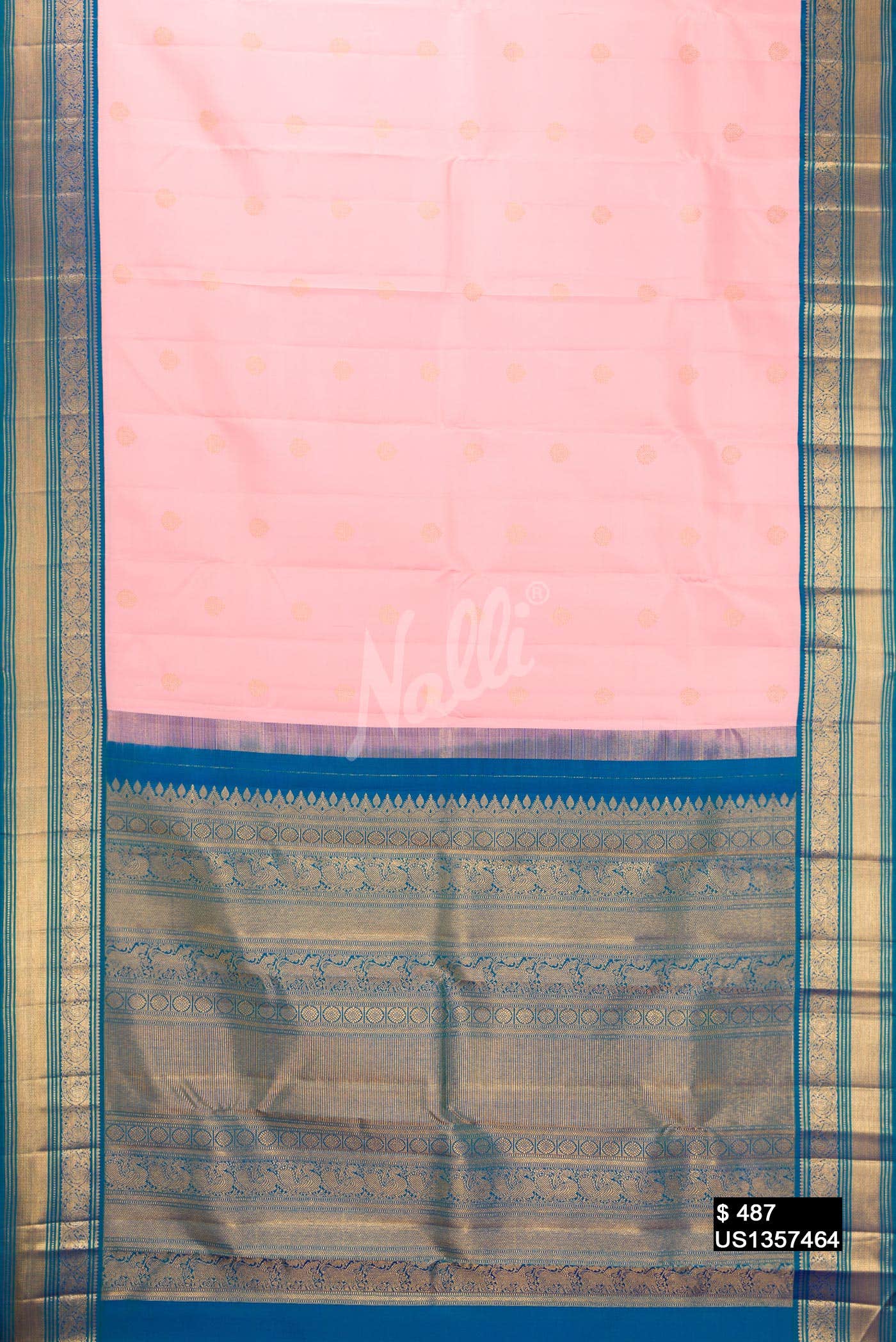 Pink Kanchipuram Silk Saree