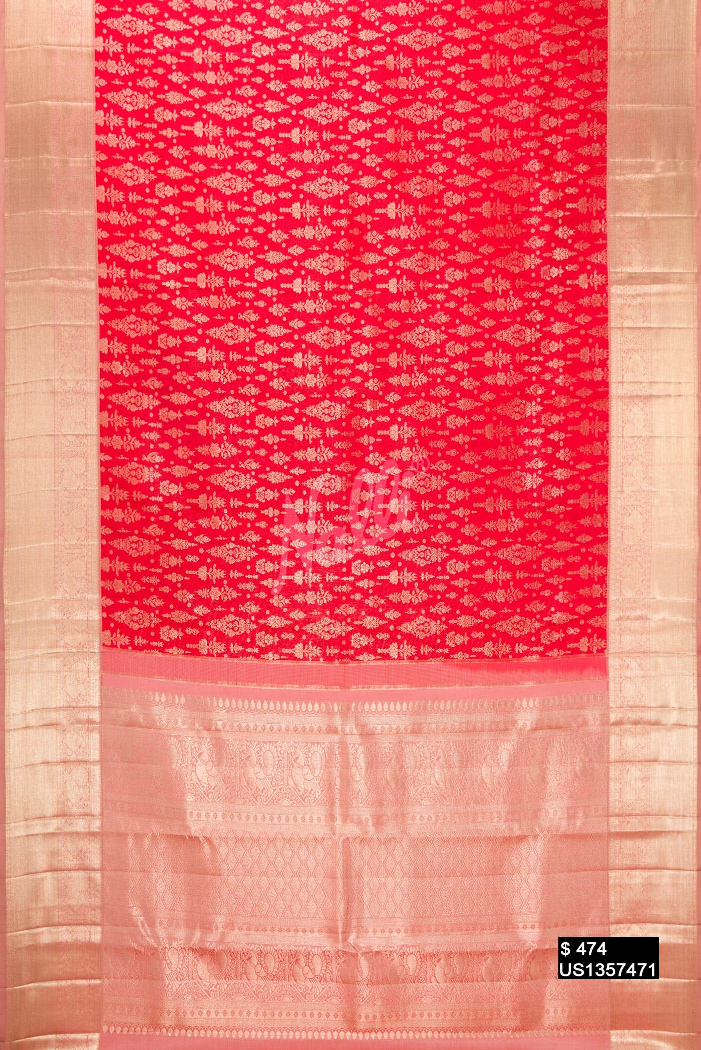 Red Kanchipuram Silk Saree