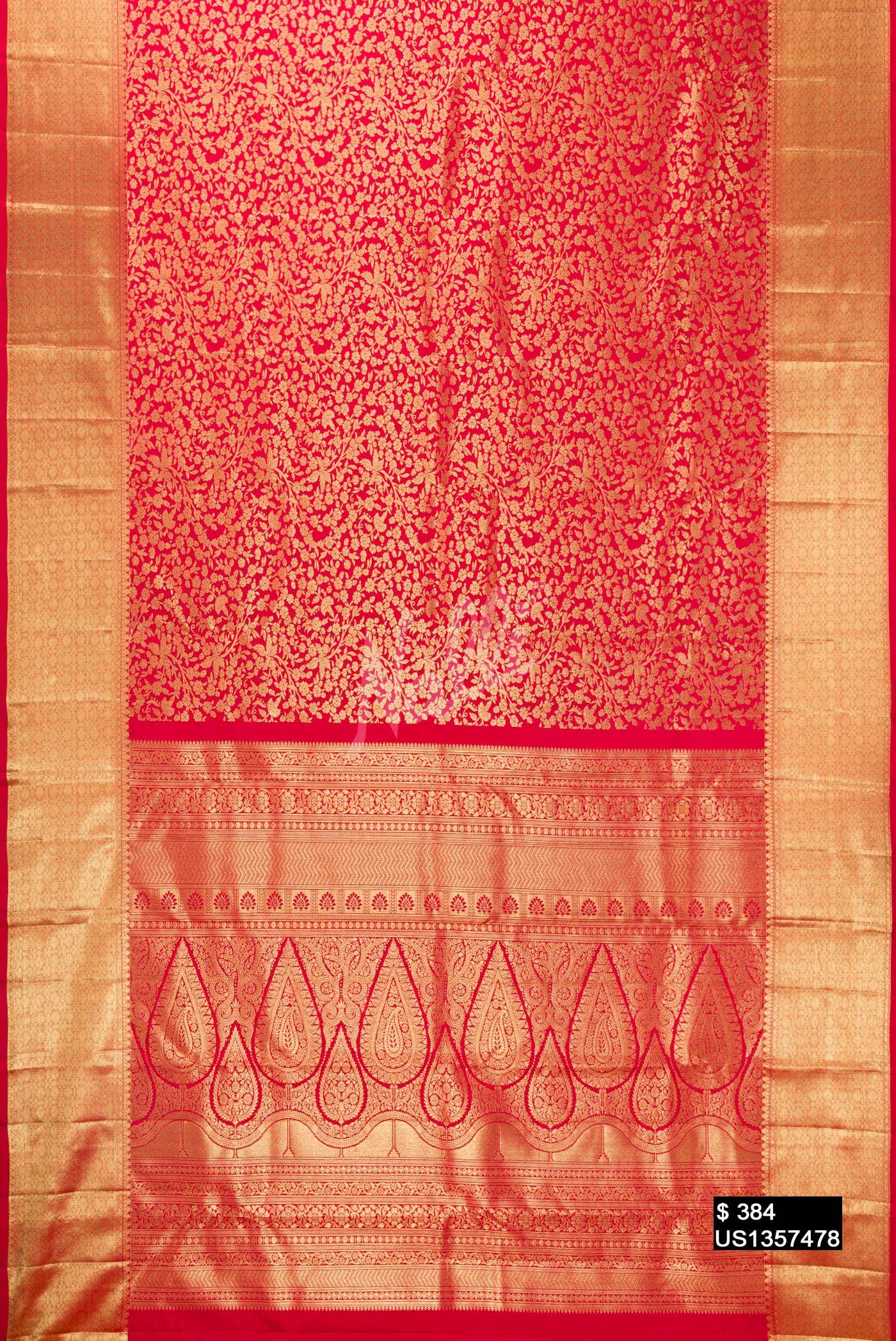 Red Kanchipuram Silk Saree