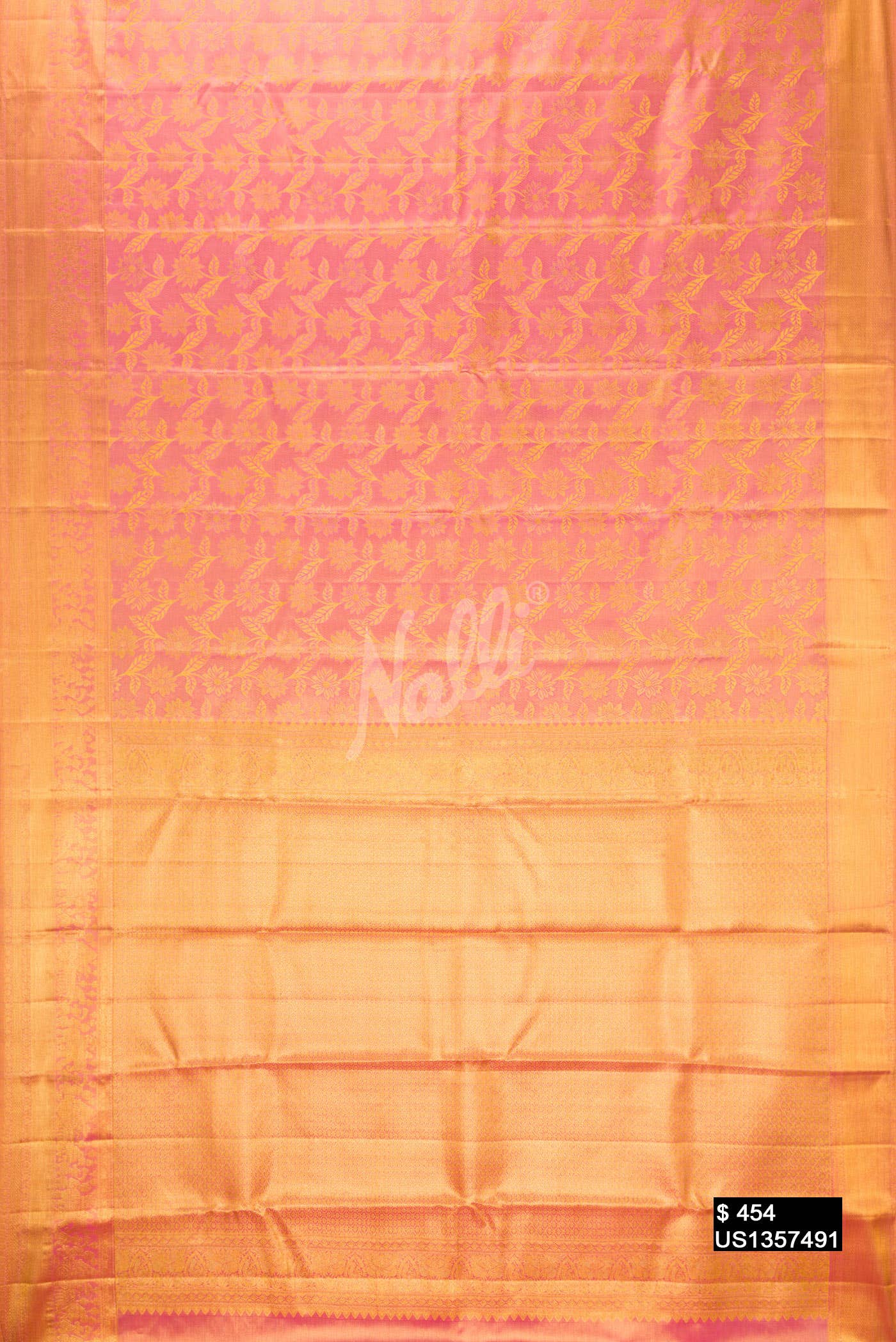 Pink Kanchipuram Tissue Silk Saree