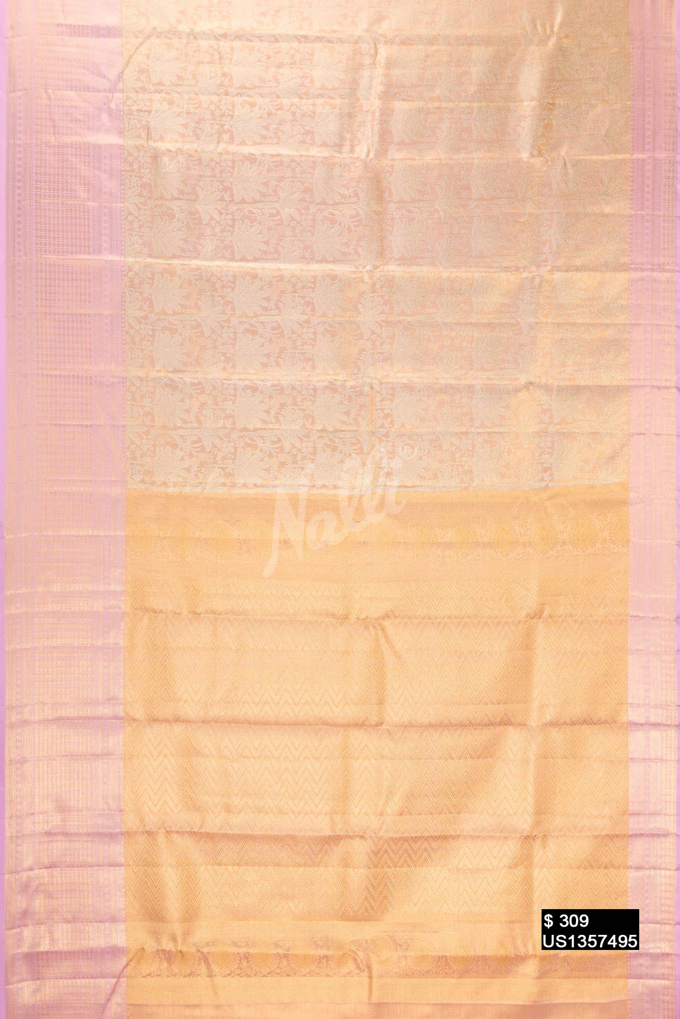 Gold Kanchipuram Tissue Silk Saree