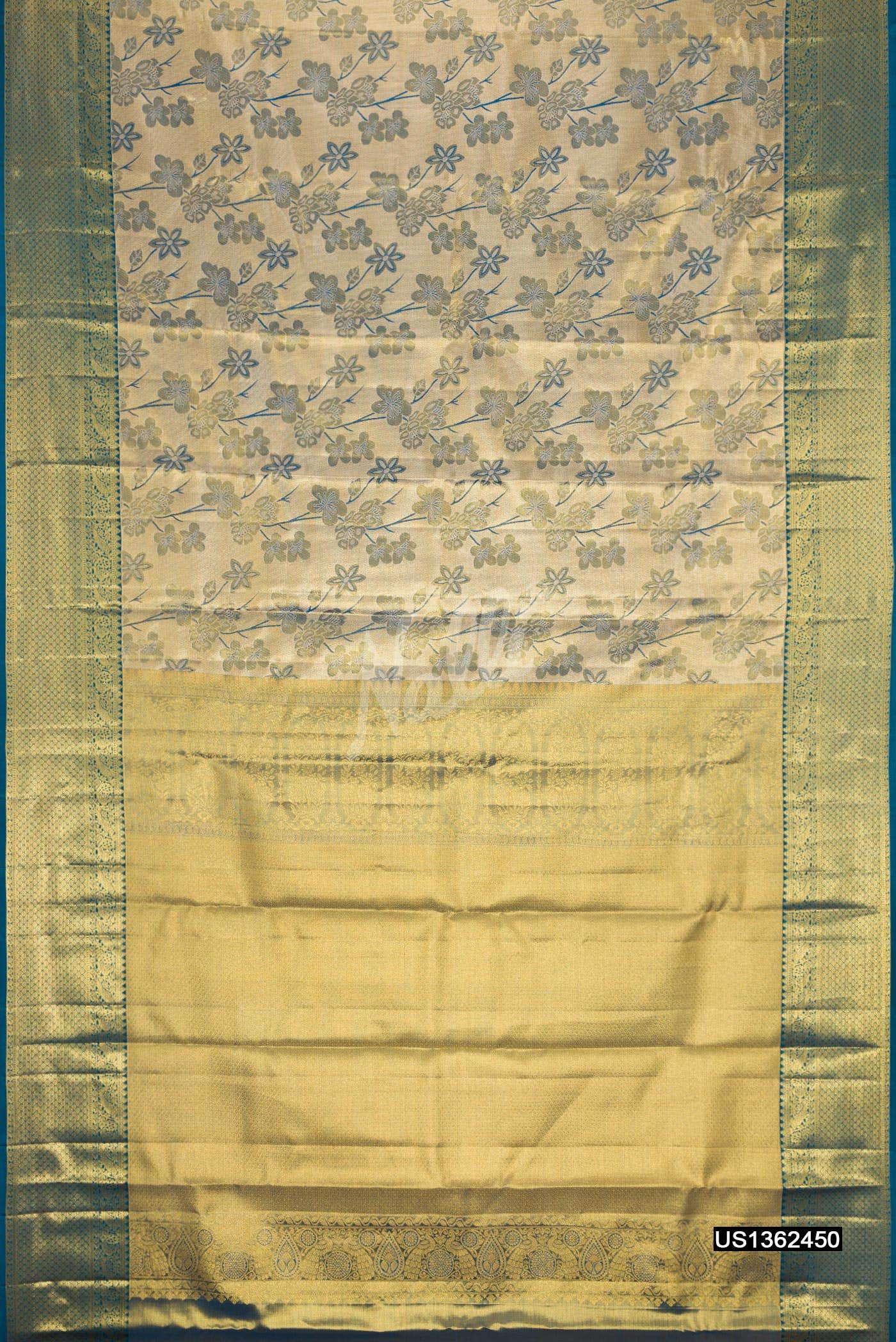 Gold Kanchipuram Tissue Silk Saree