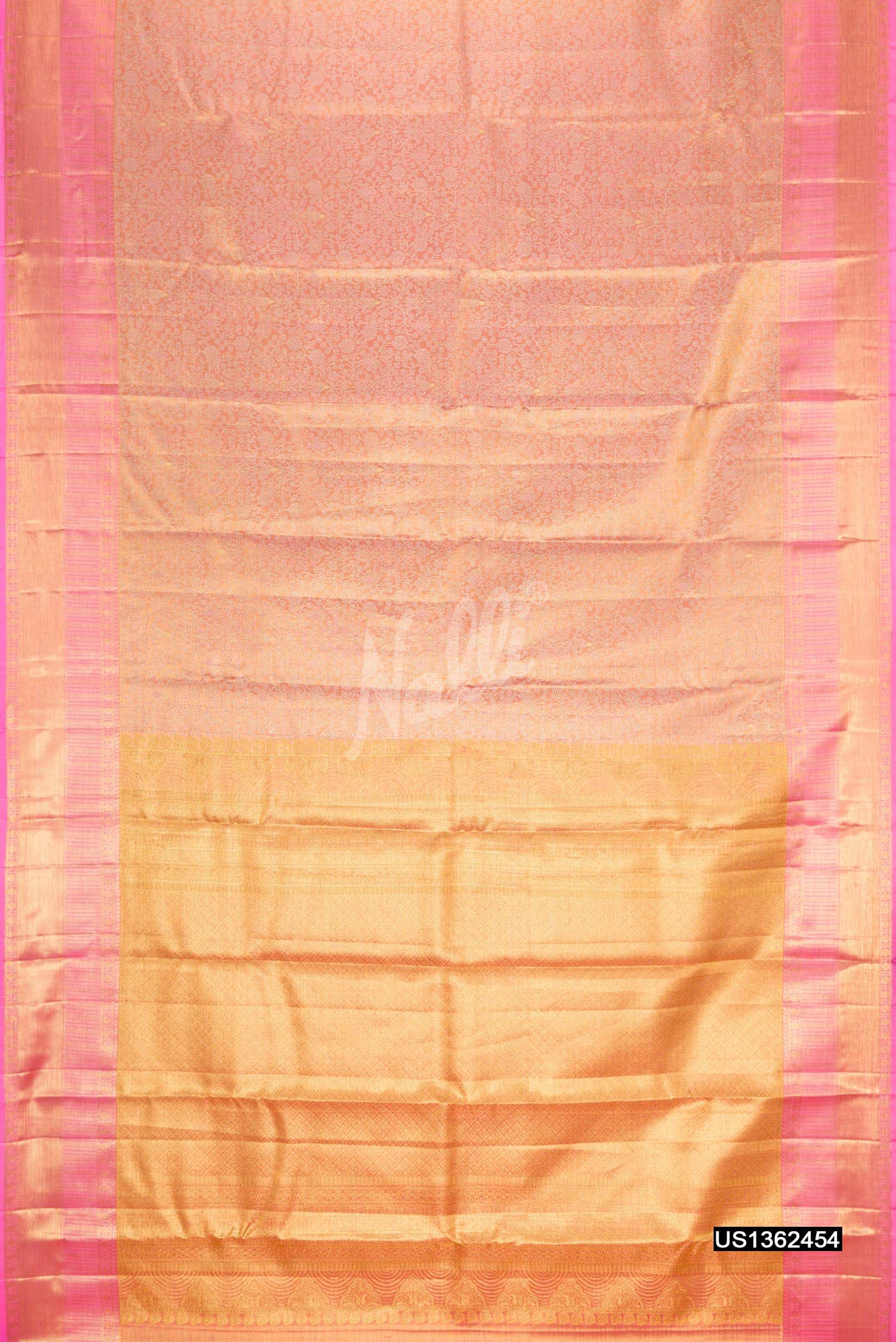 Pink Kanchipuram Tissue Silk Saree