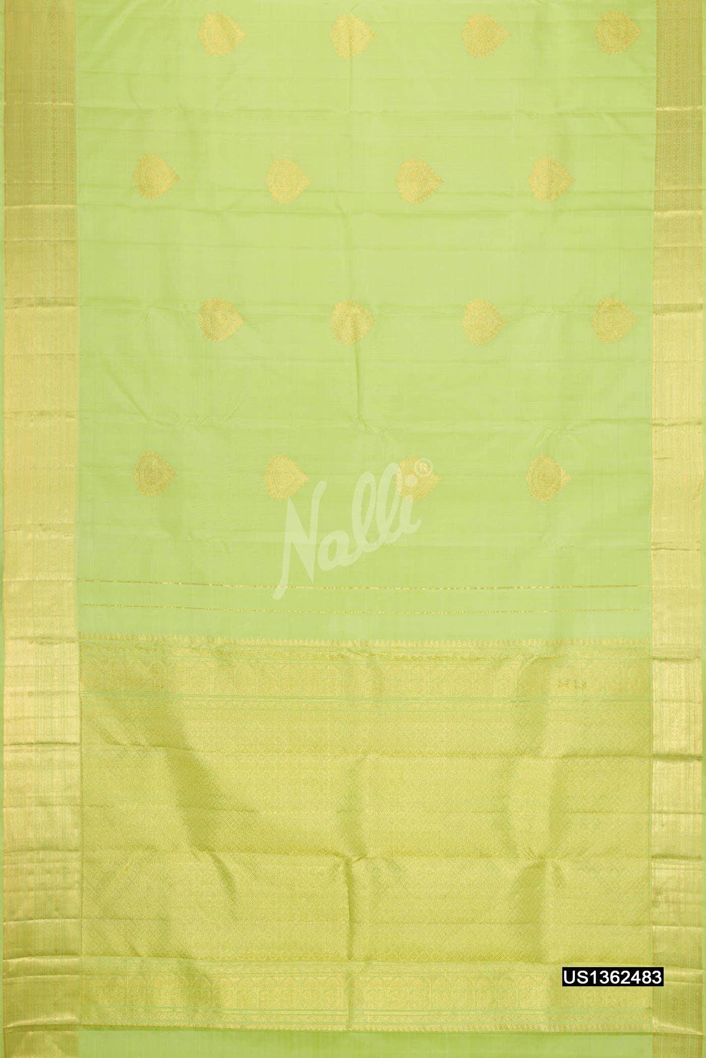 Light Green Kanchipuram Silk Saree