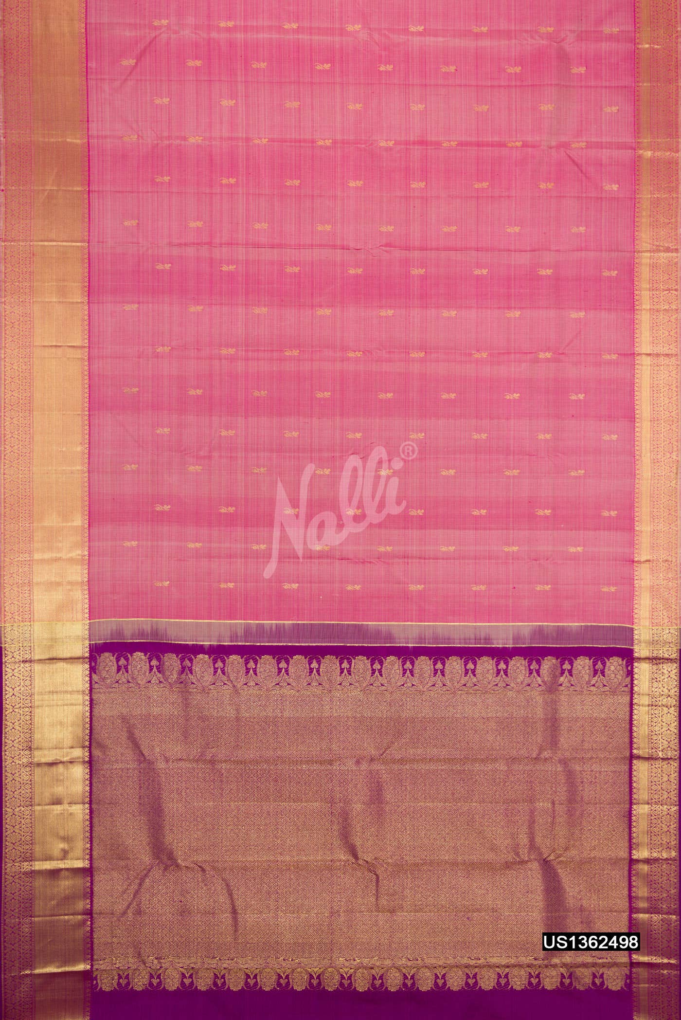 Pink Kanchipuram Silk Saree