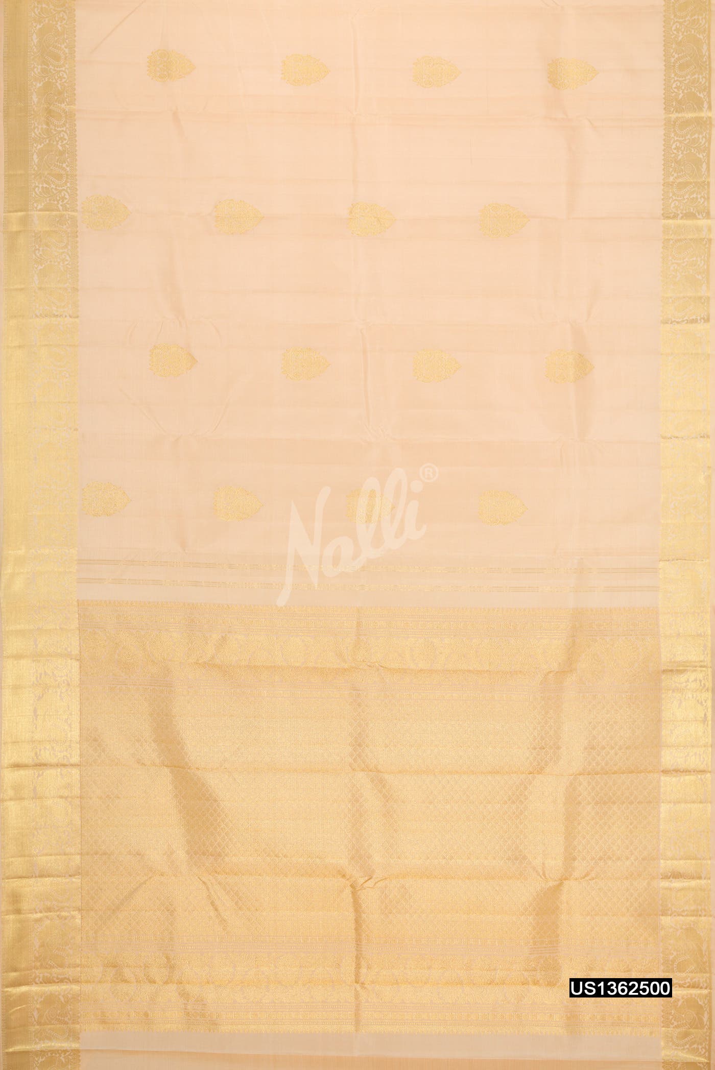 Rose Gold Kanchipuram Silk Saree