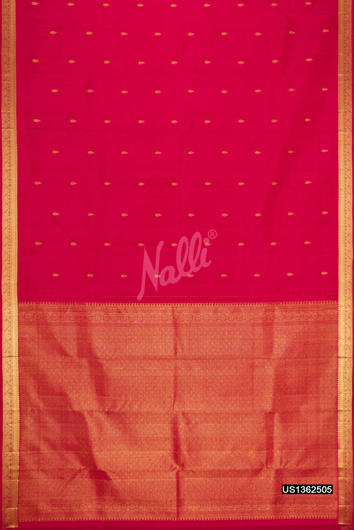 Dark Pink Kanchipuram Silk Saree