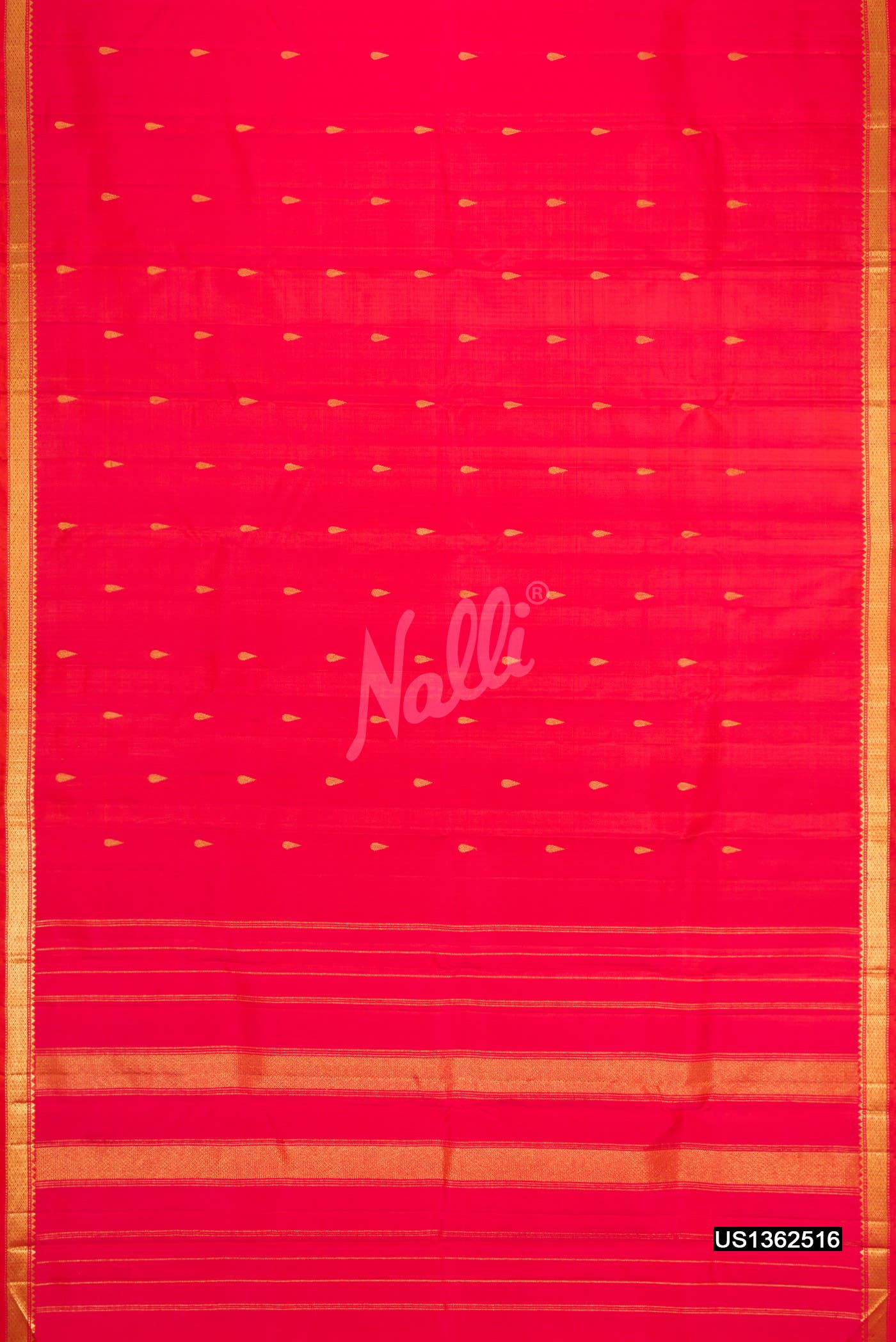 Coral Kanchipuram Silk Saree
