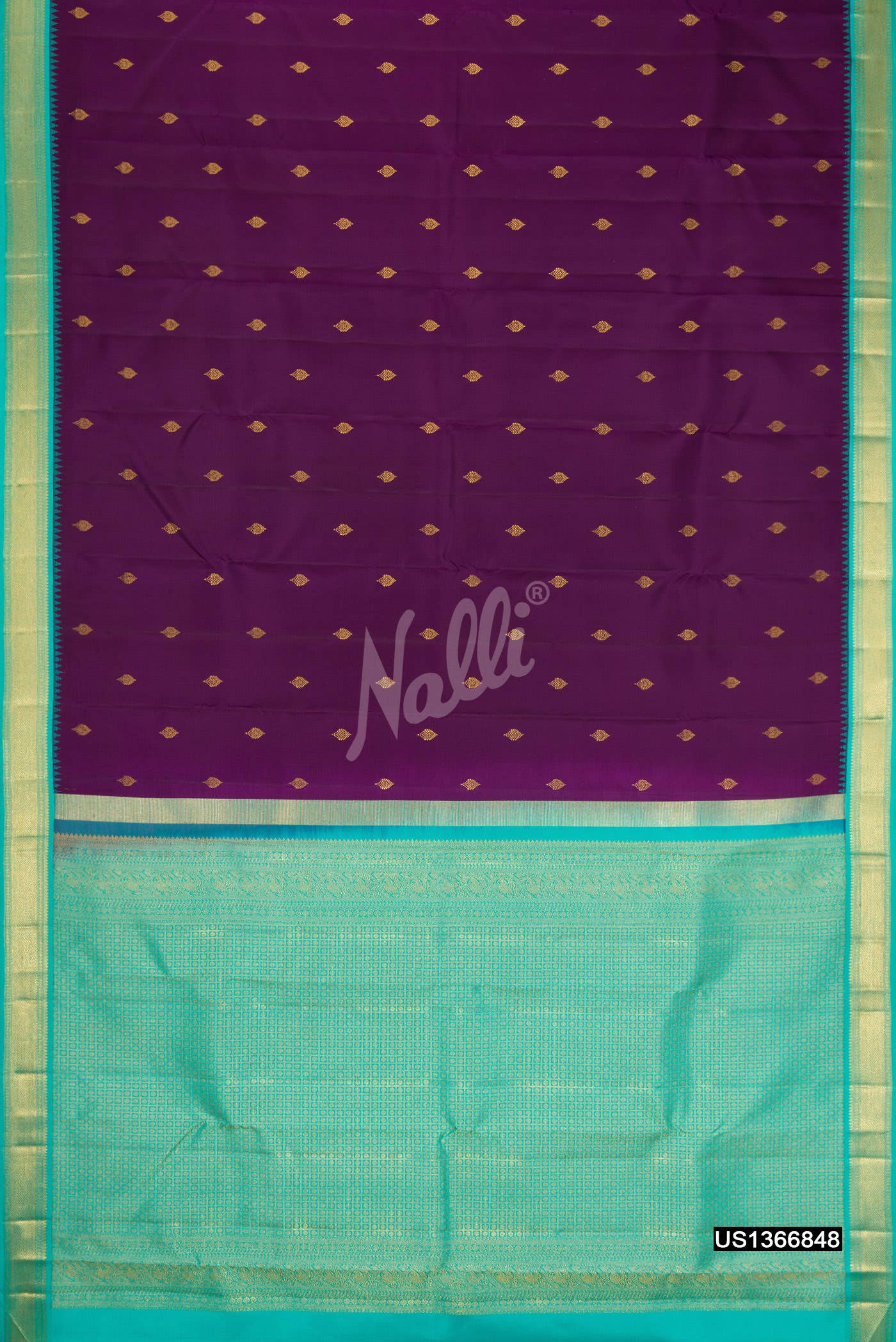 Burgundy Kanchipuram Silk Saree