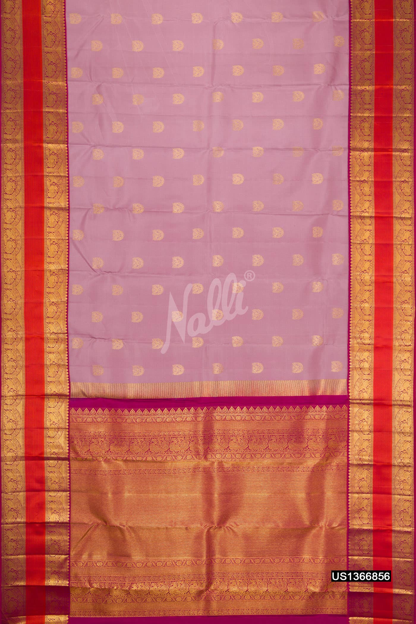 Lavender Kanchipuram Silk Saree