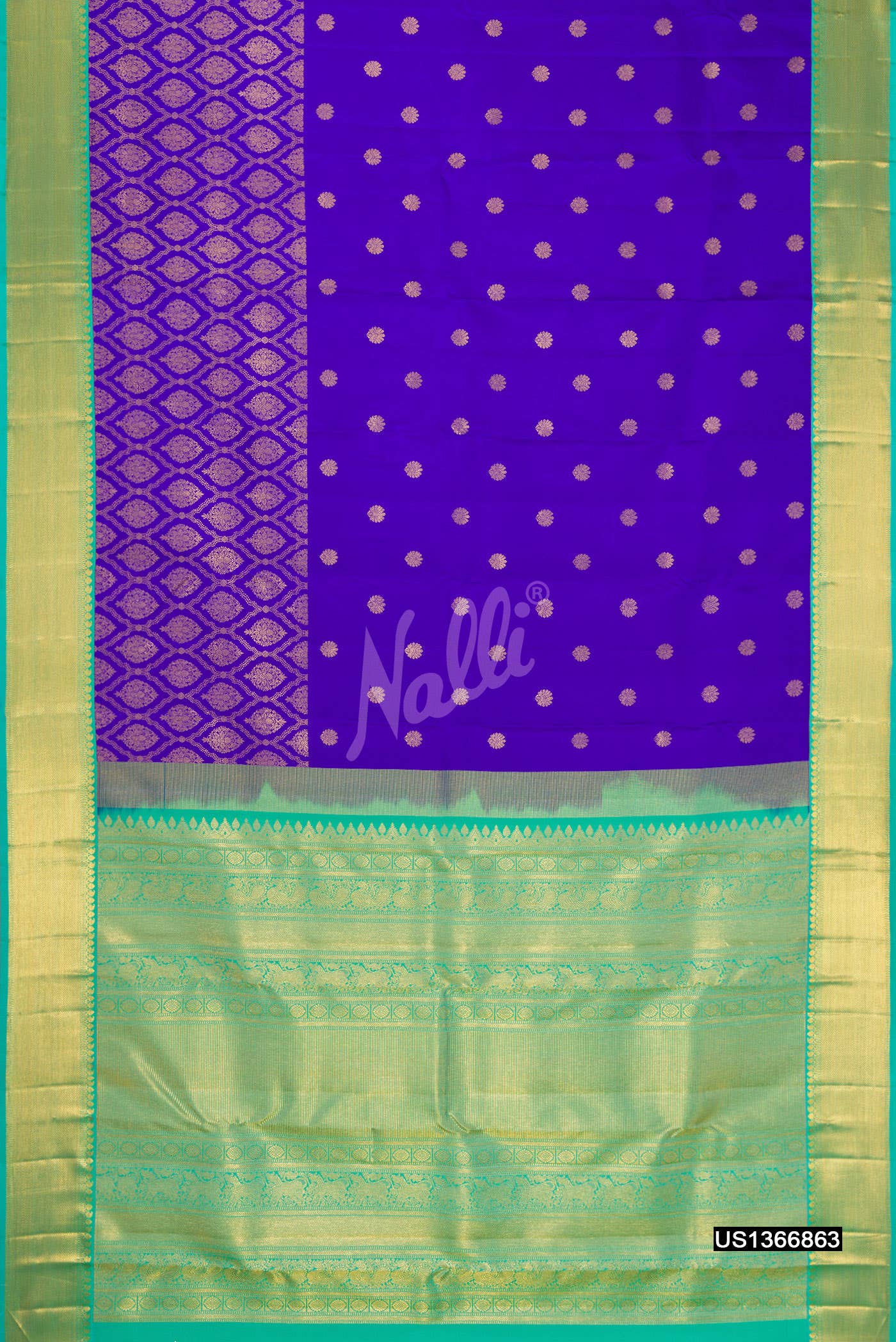 Royal Blue Kanchipuram Silk Saree