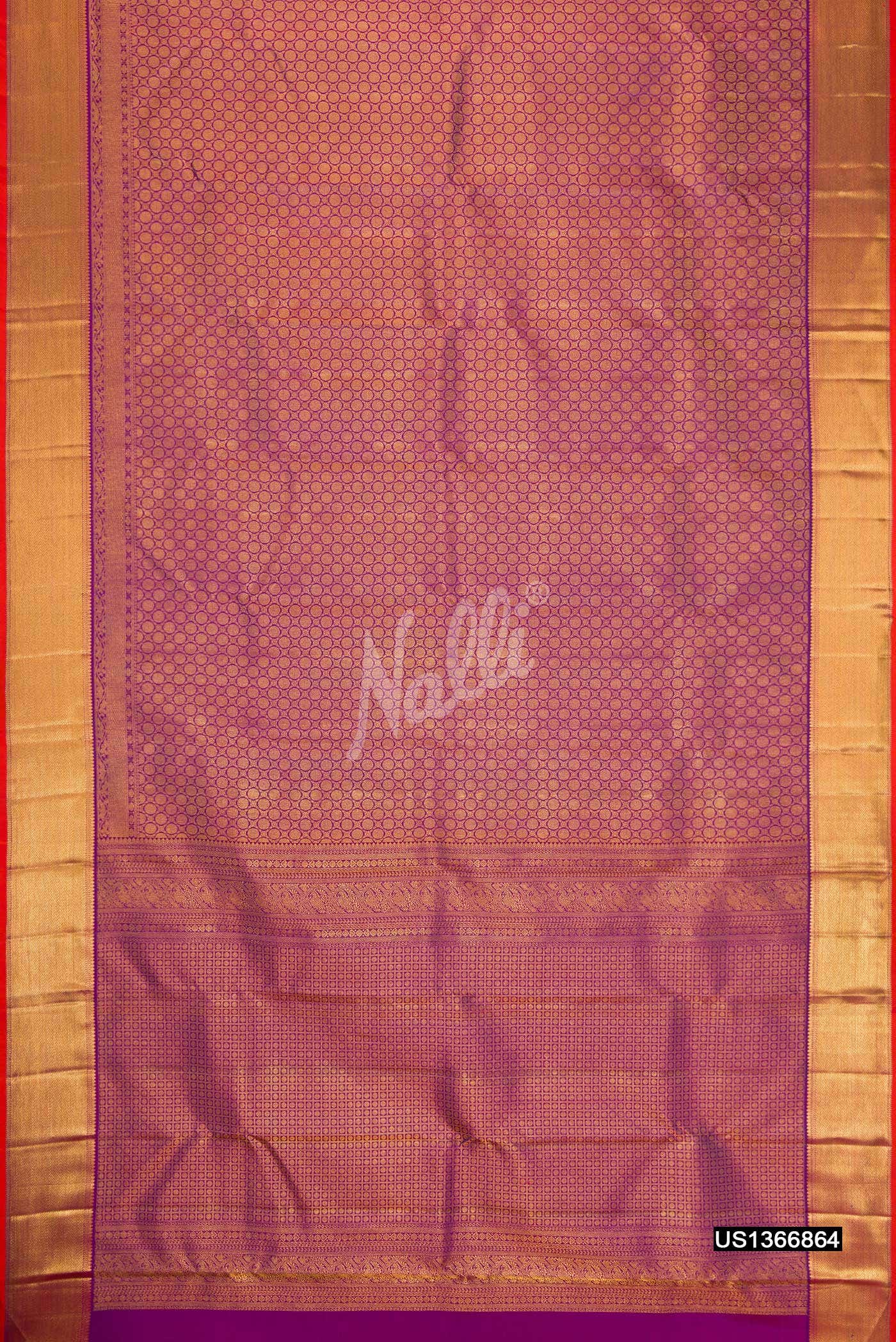 Purple Kanchipuram Silk Saree
