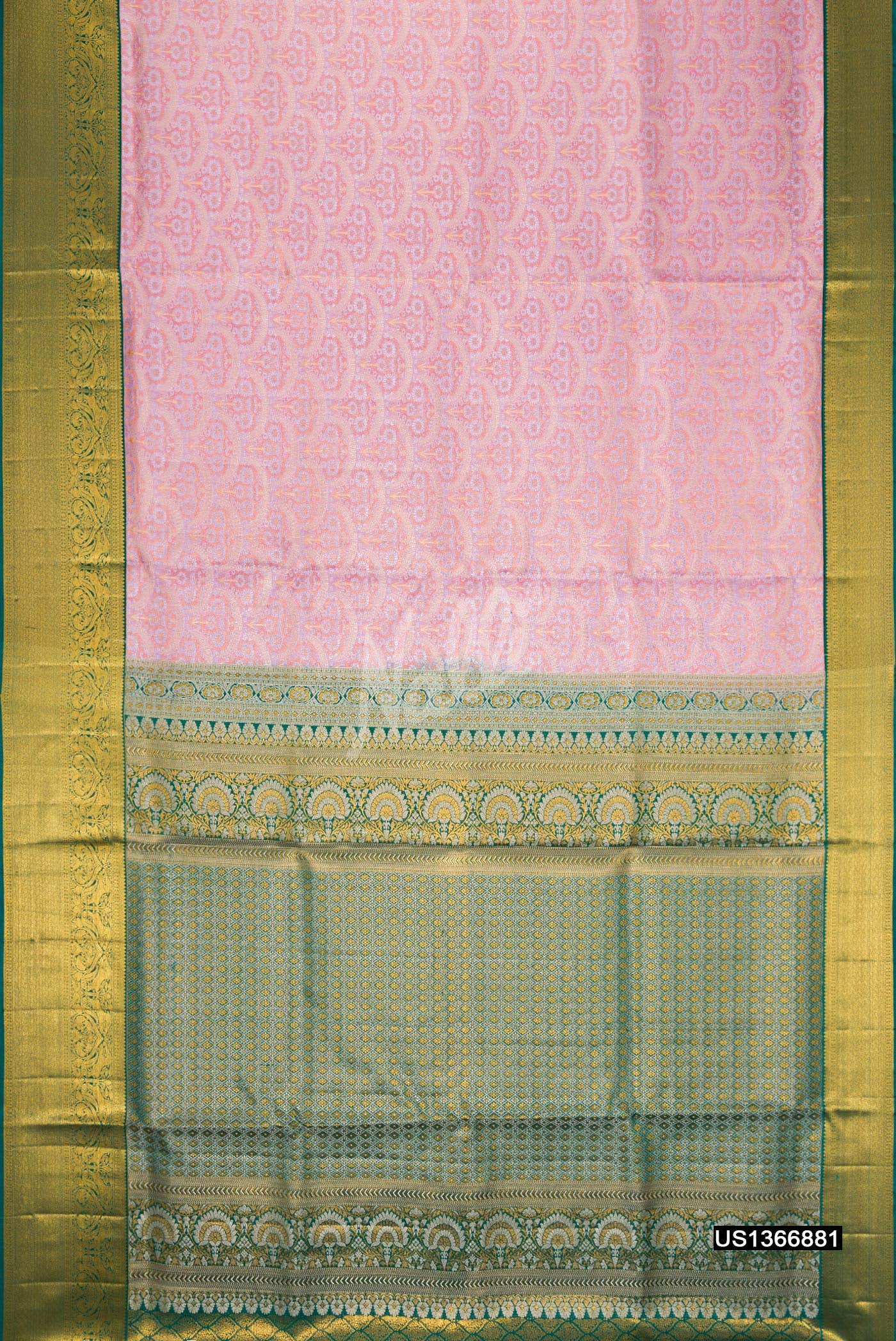 Lavender Kanchipuram Tissue Silk Saree