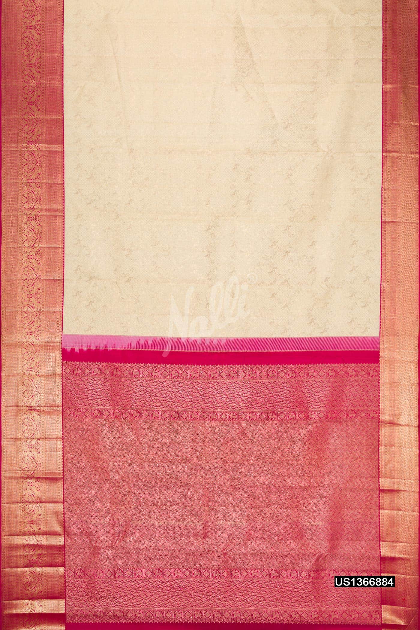 Sandal Kanchipuram Silk Saree