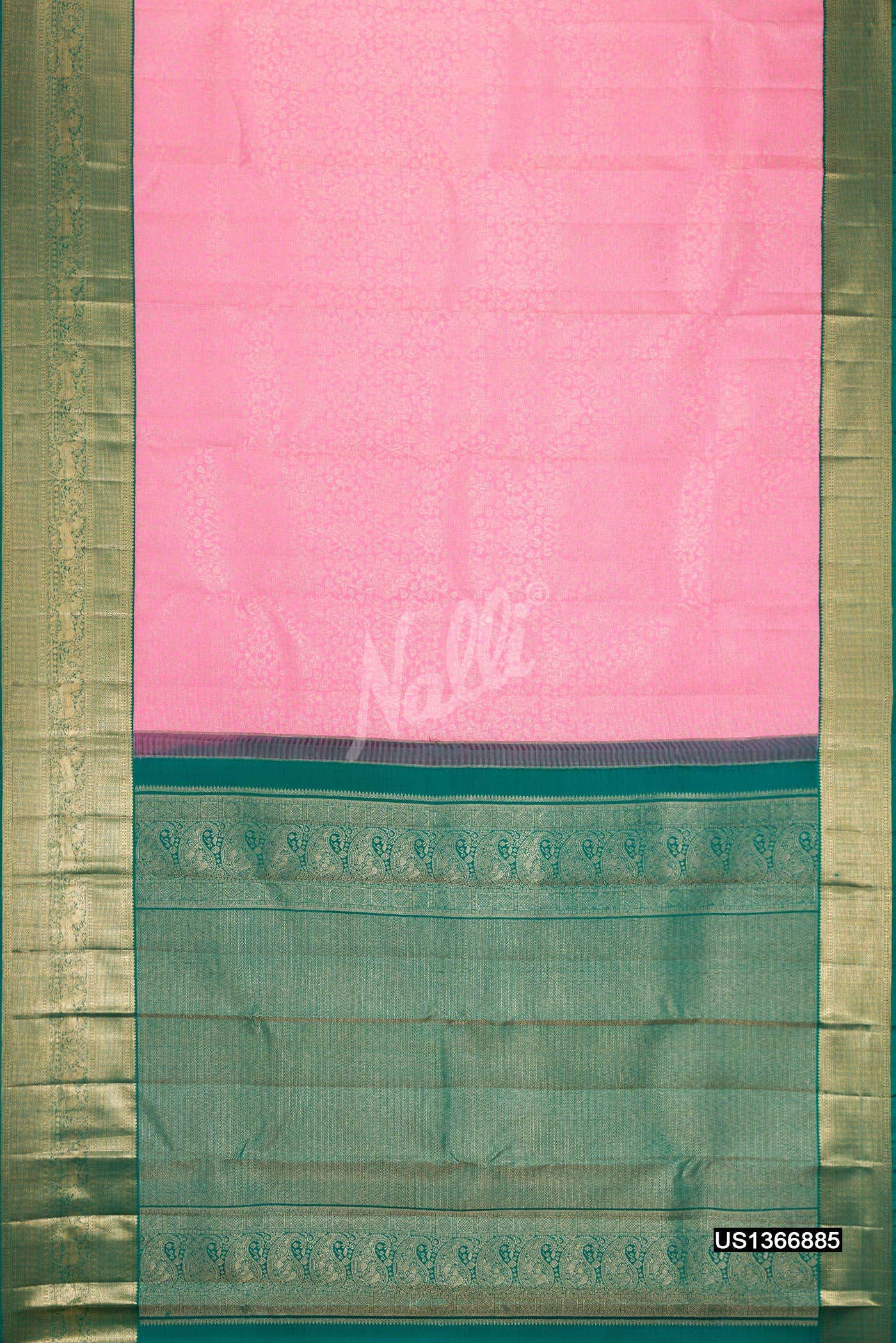 Pink Kanchipuram Silk Saree
