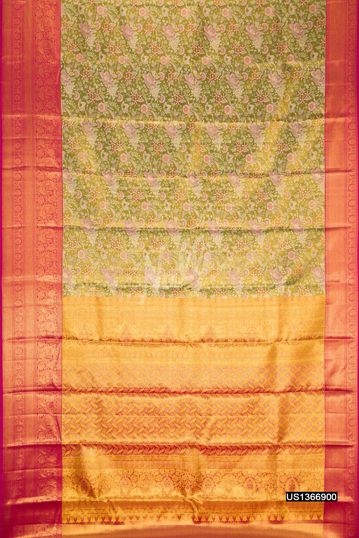 Green Kanchipuram Tissue Silk Saree
