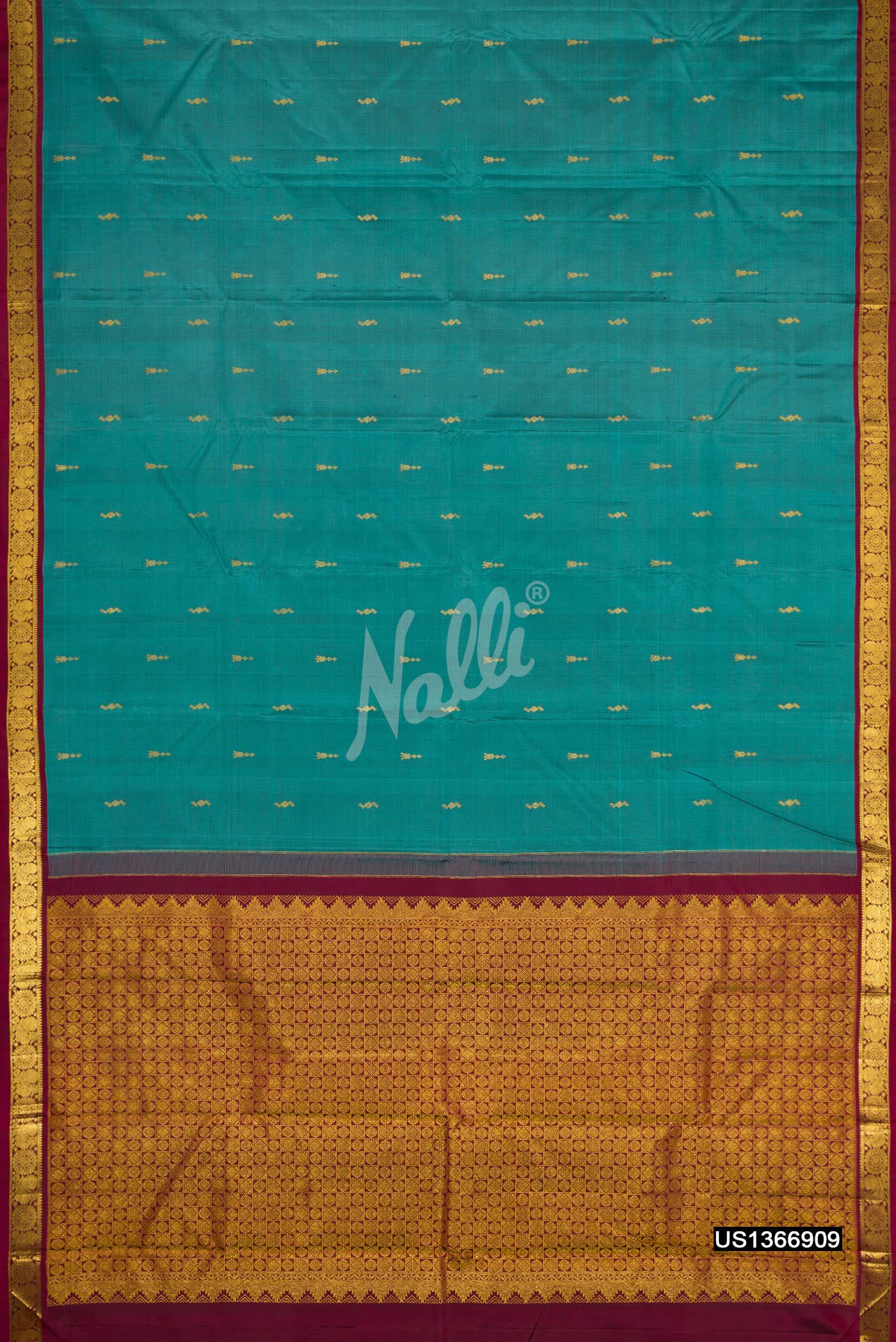Light Blue Kanchipuram Silk Saree