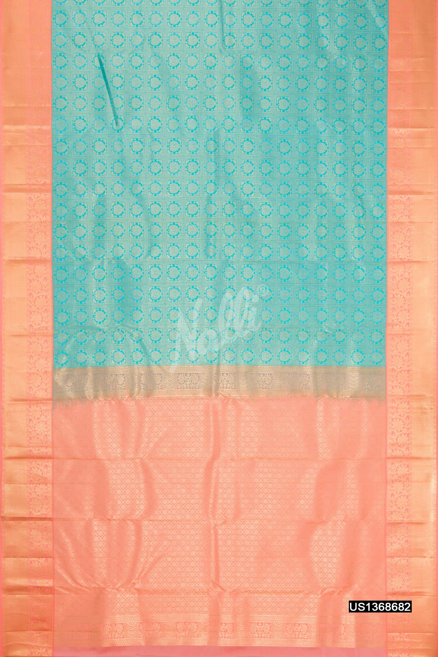 Light Blue Kanchipuram Silk Saree