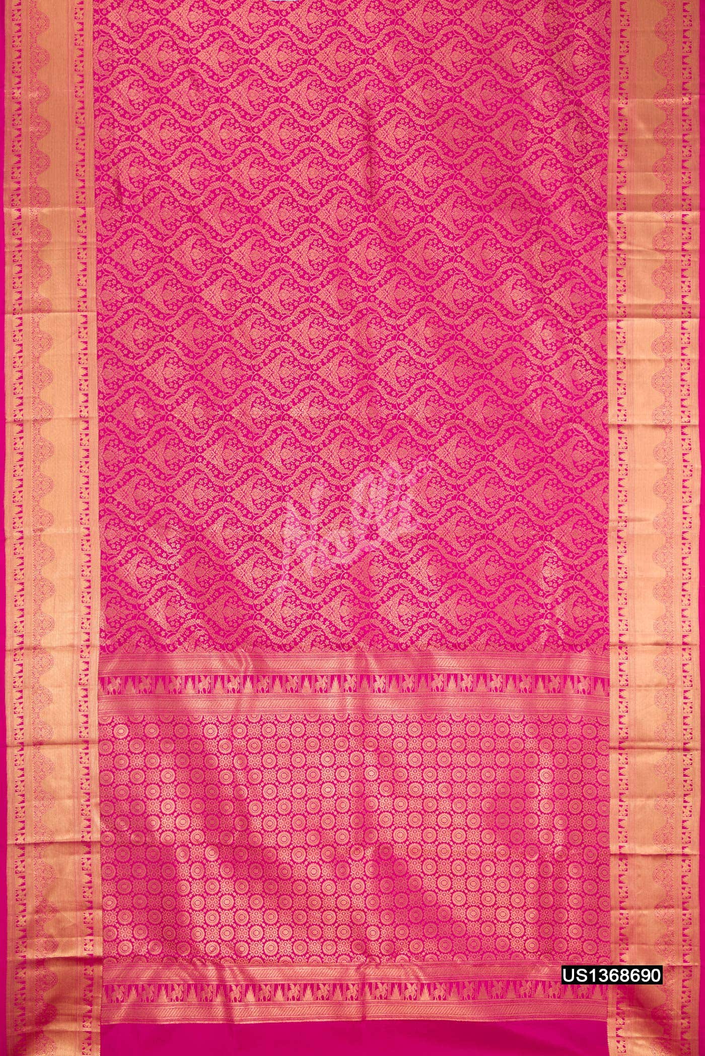 Pink Kanchipuram Silk Saree