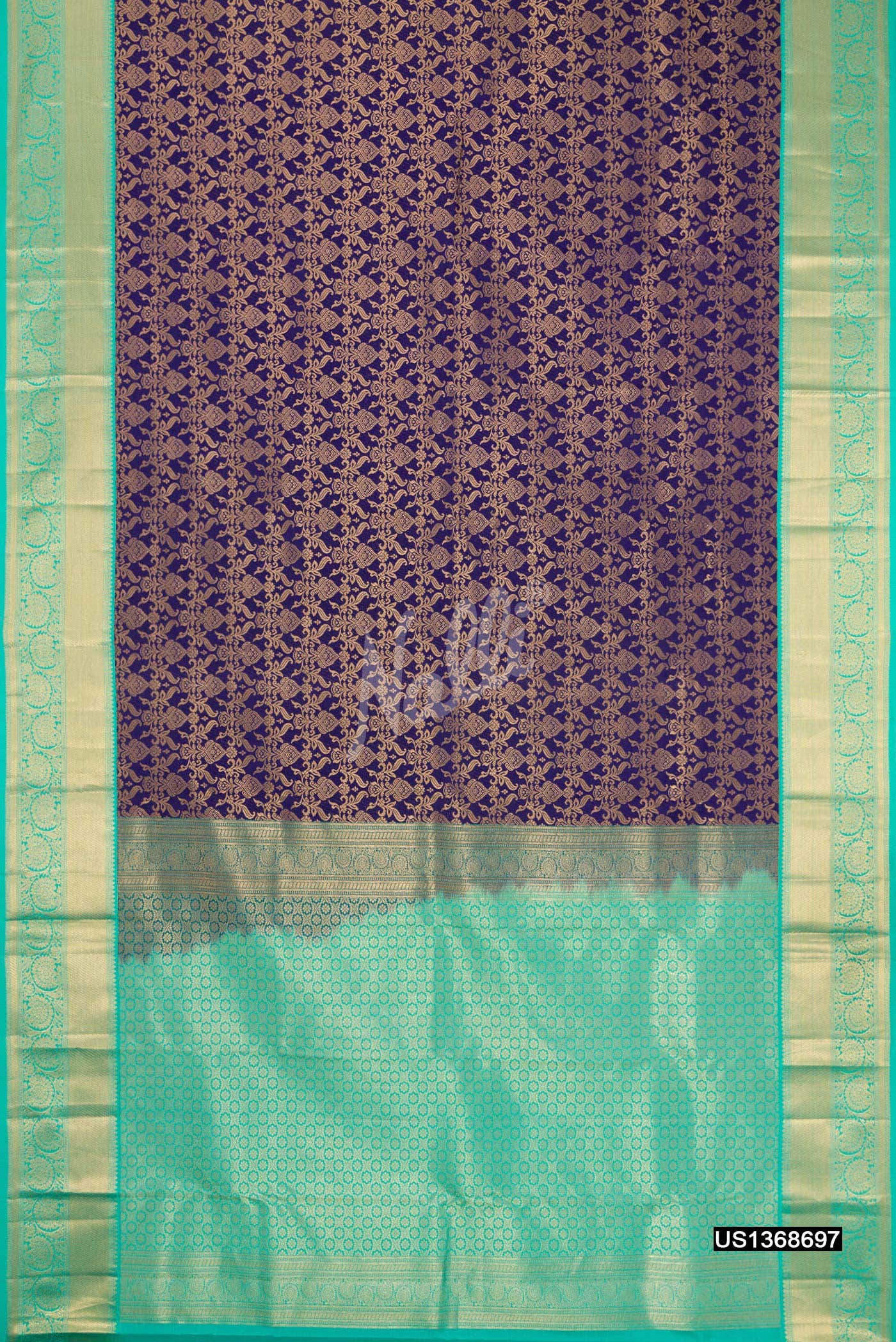 Royal Blue Kanchipuram Silk Saree