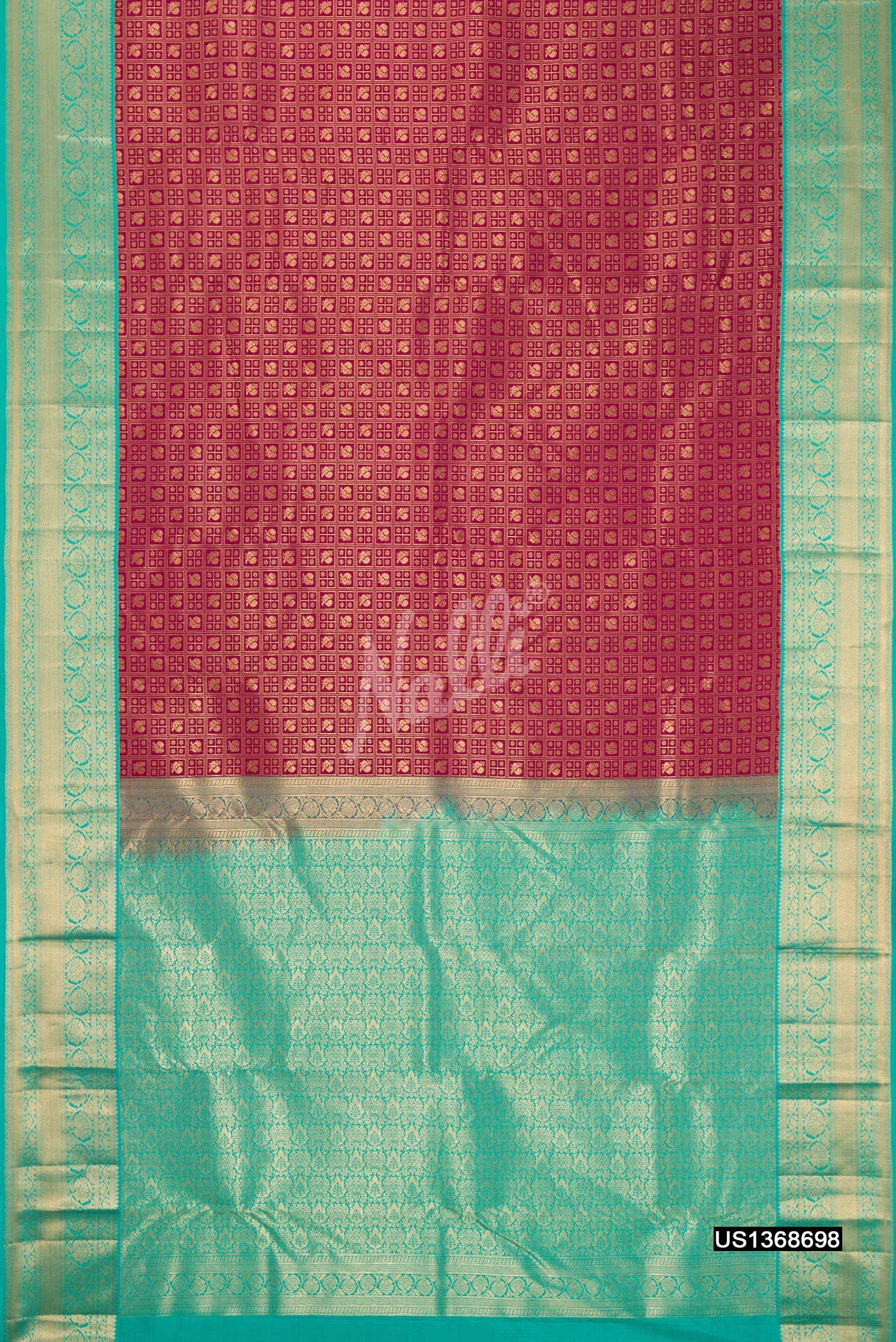Maroon Kanchipuram Silk Saree