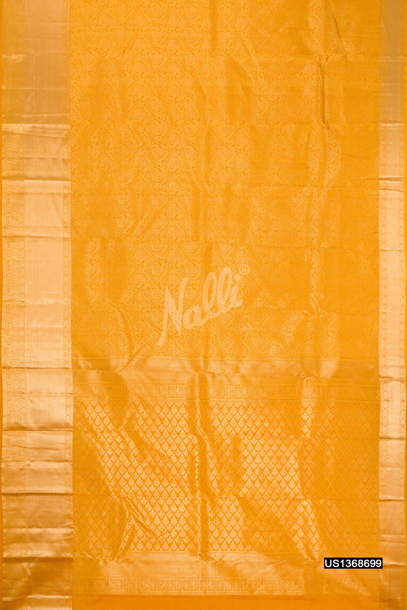 Gold Kanchipuram Silk Saree