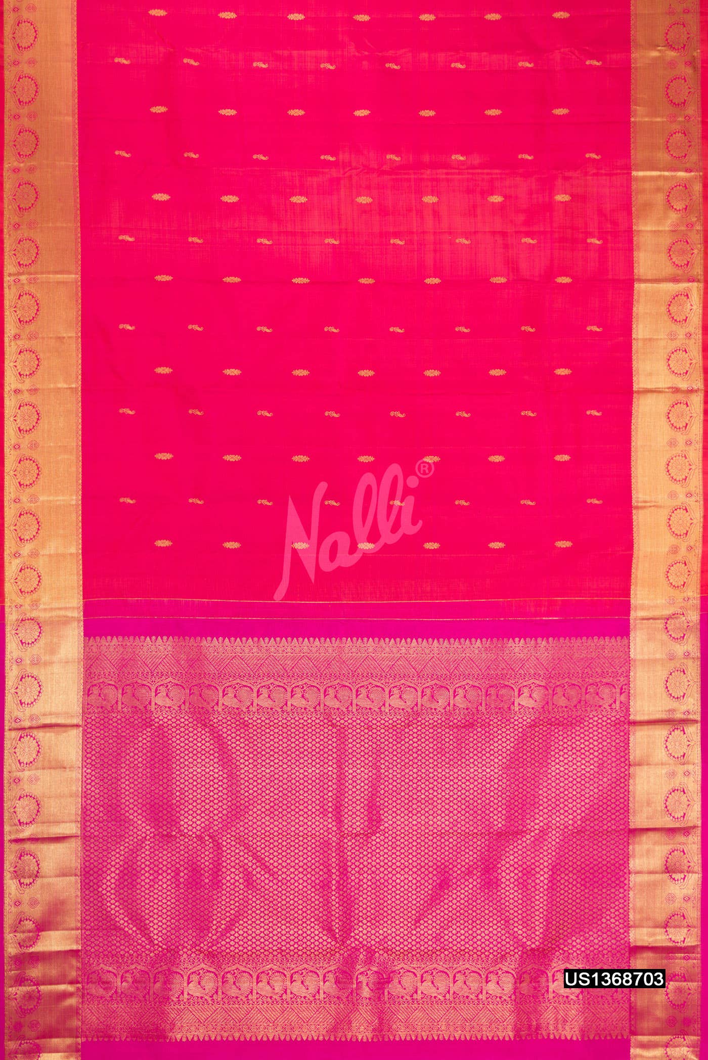 Pink Kanchipuram Silk Saree