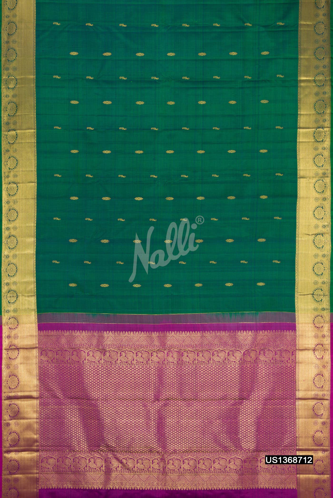 Green Kanchipuram Silk Saree