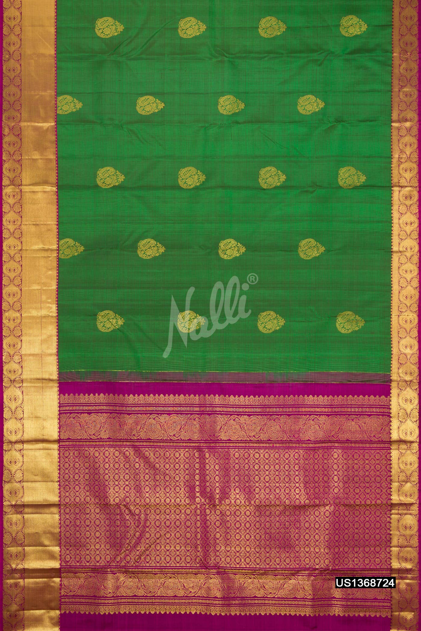 Green Kanchipuram Silk Saree