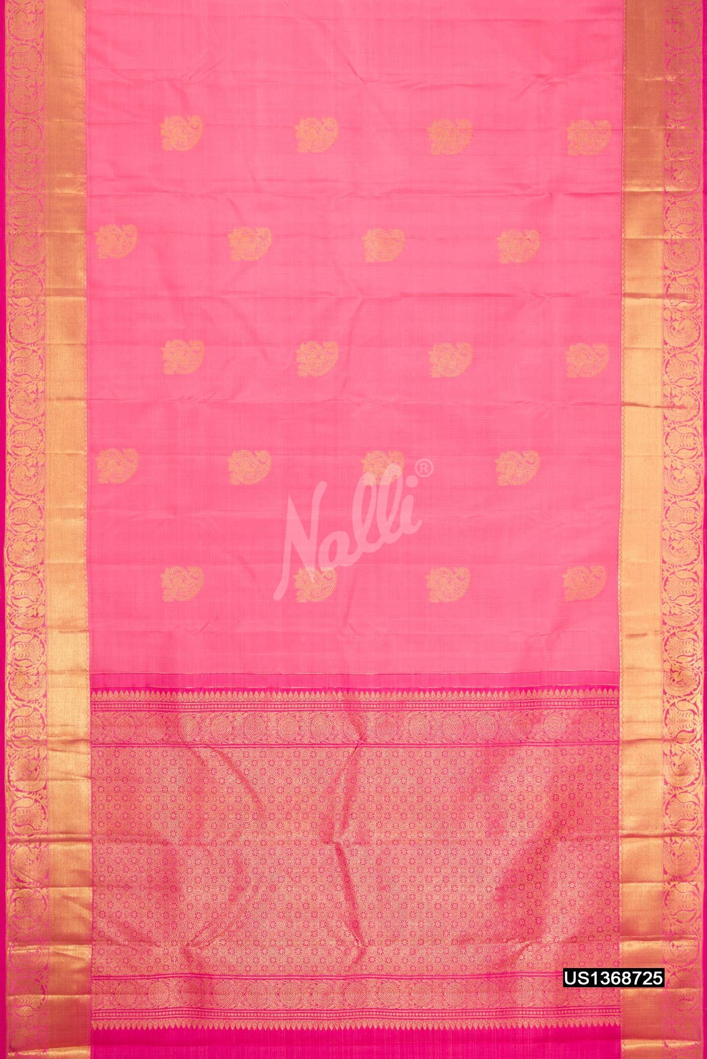 Pink Kanchipuram Silk Saree