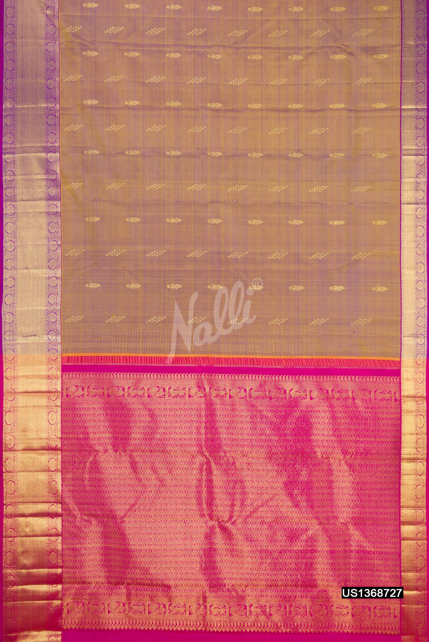 Lavender Kanchipuram Silk Saree