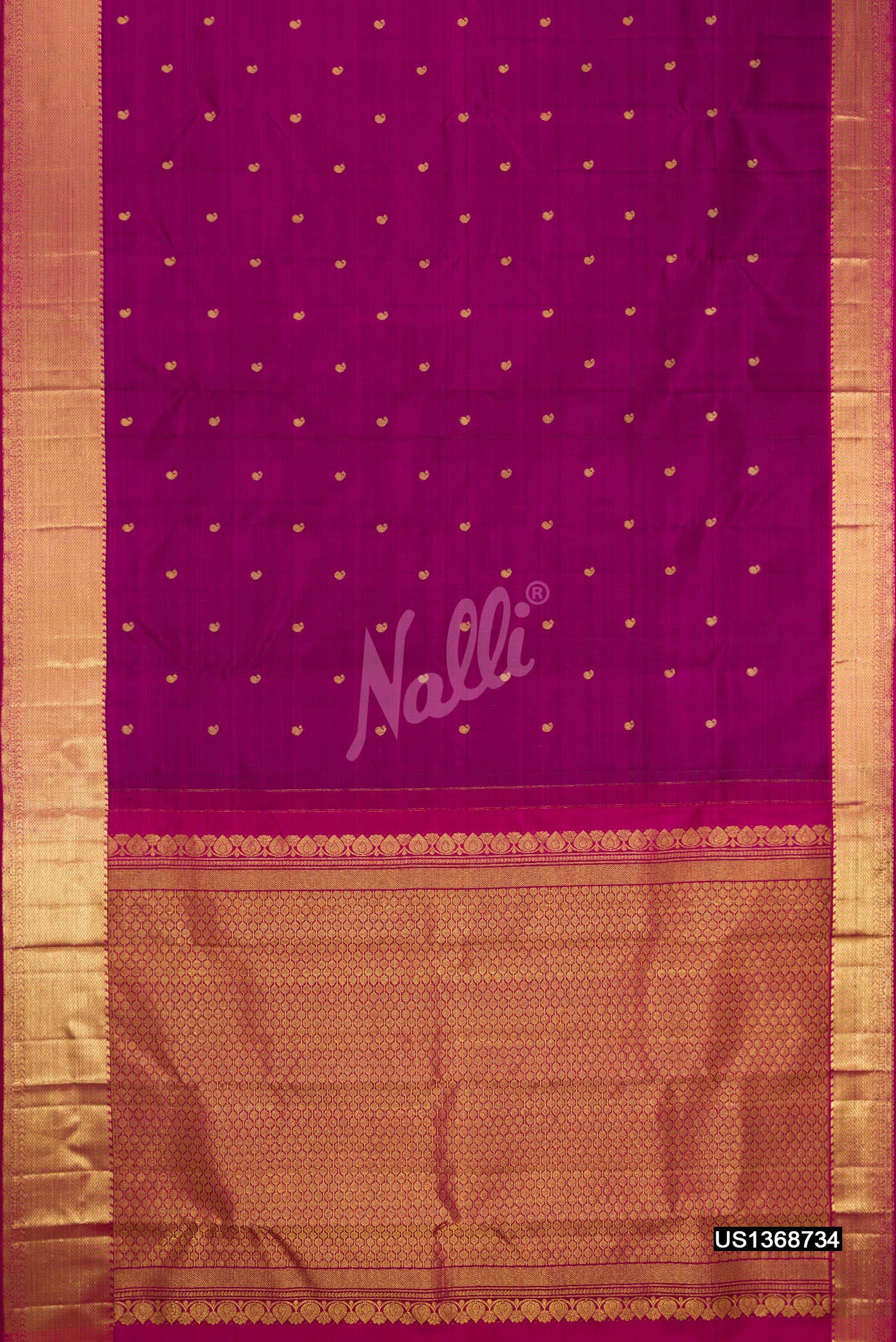 Rani Pink Kanchipuram Silk Saree
