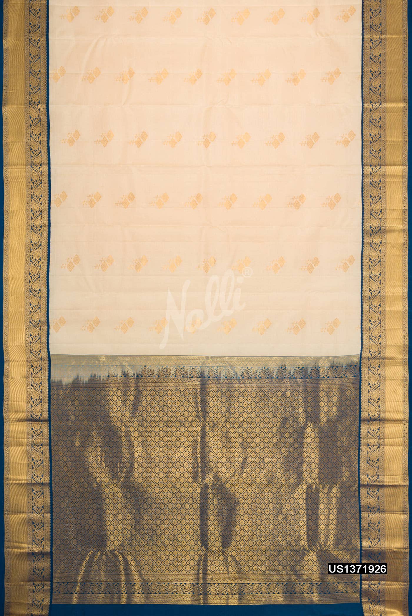 Sandal Kanchipuram Silk Saree