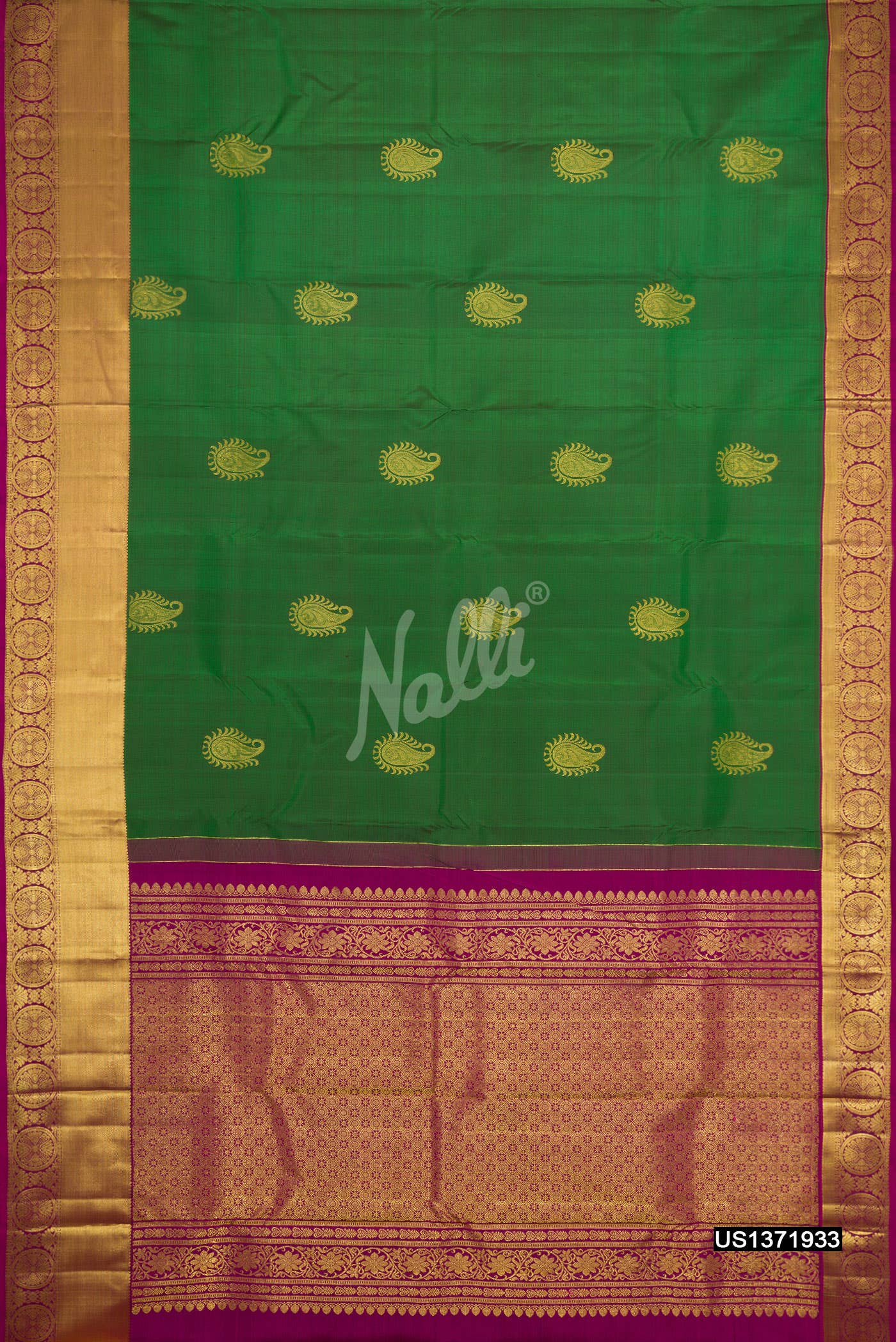 Green Kanchipuram Silk Saree