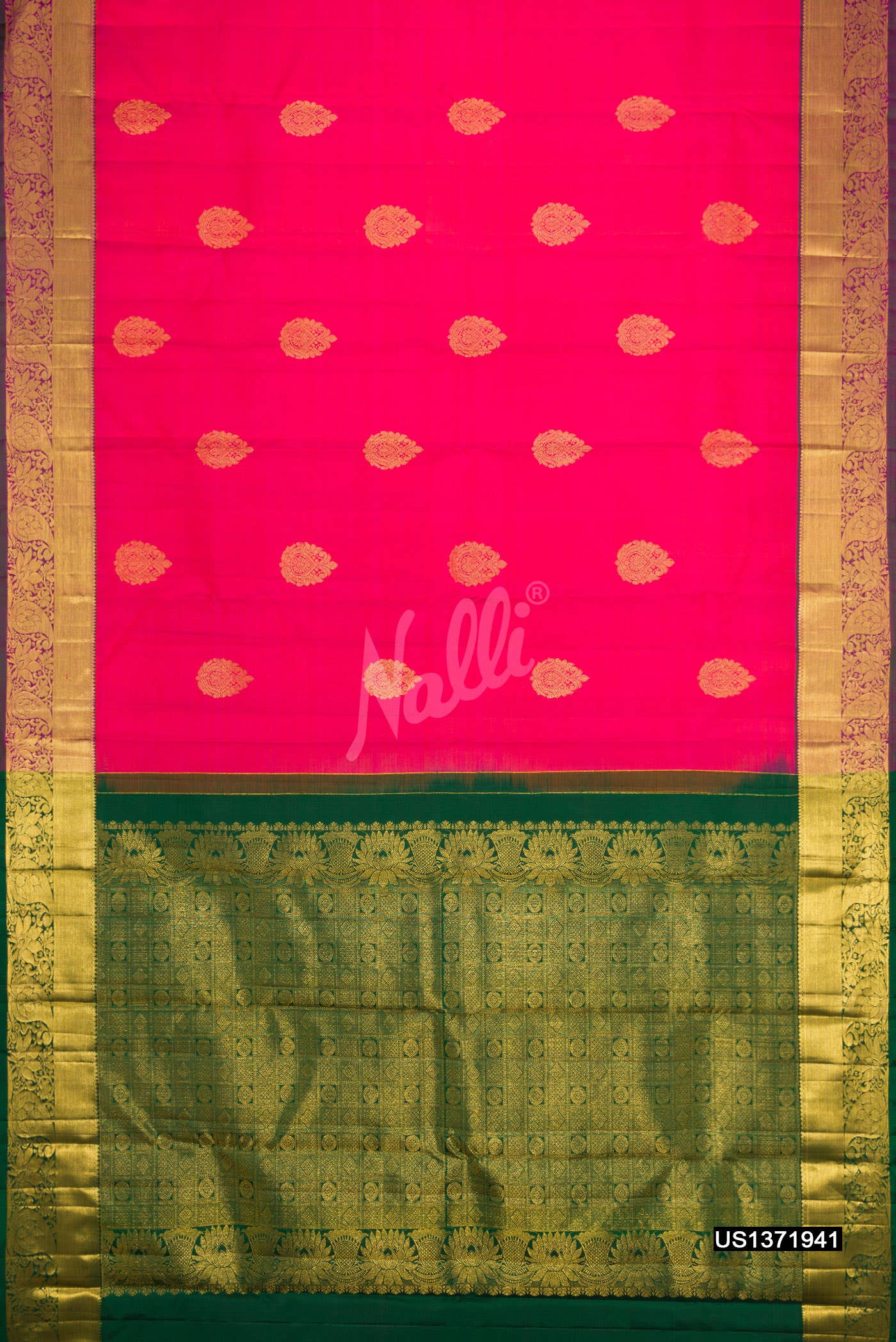 Pink Kanchipuram Silk Saree