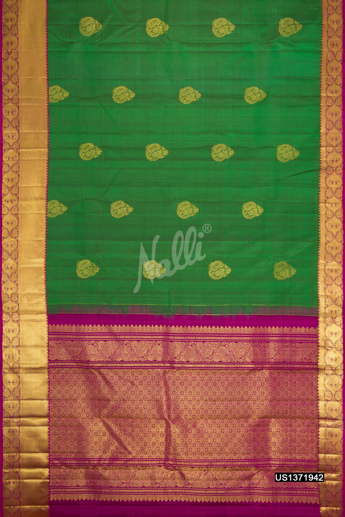 Green Kanchipuram Silk Saree