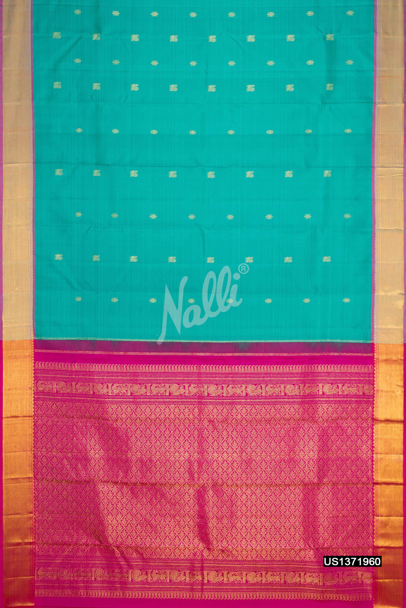 Light Blue Kanchipuram Silk Saree