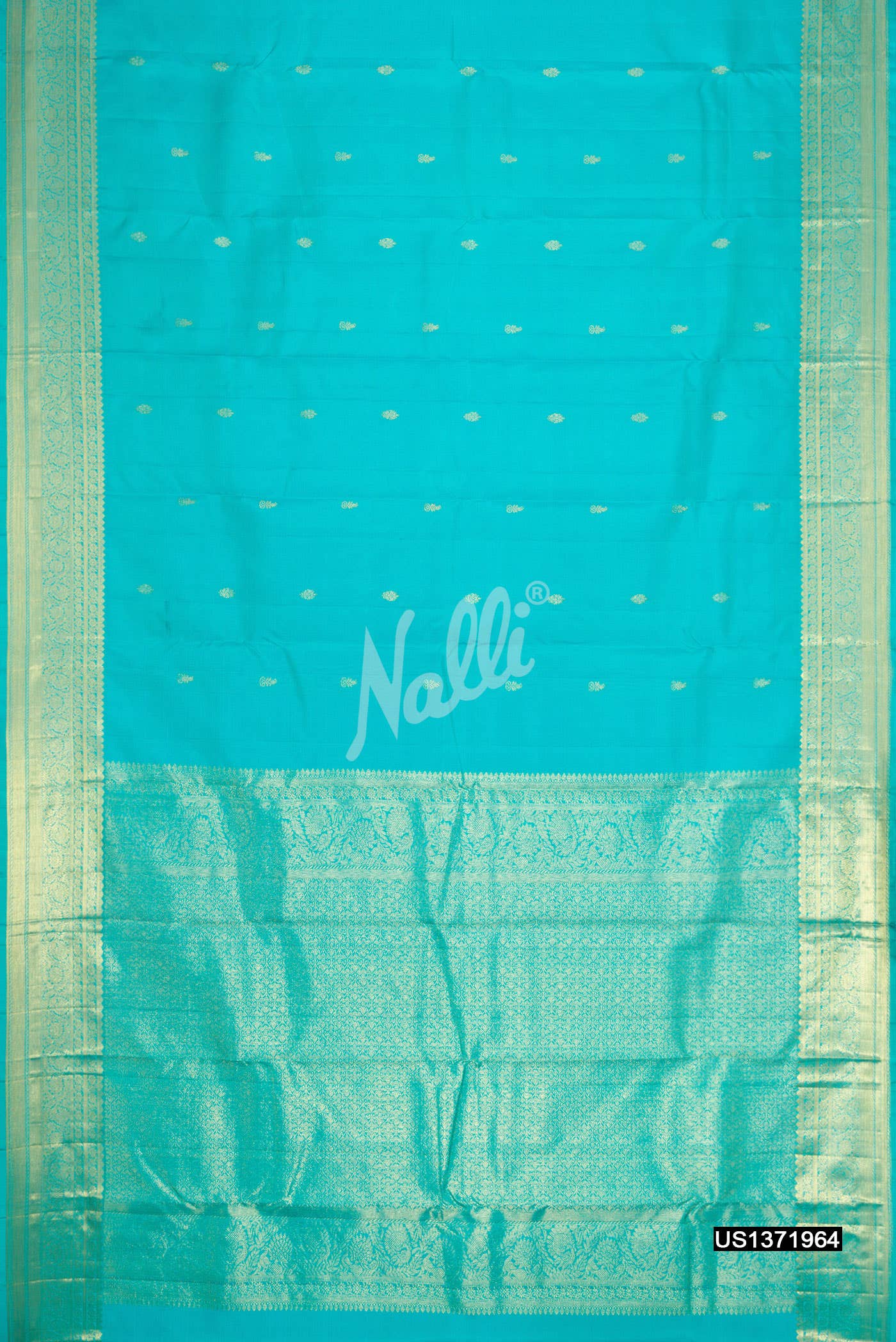 Light Blue Kanchipuram Silk Saree