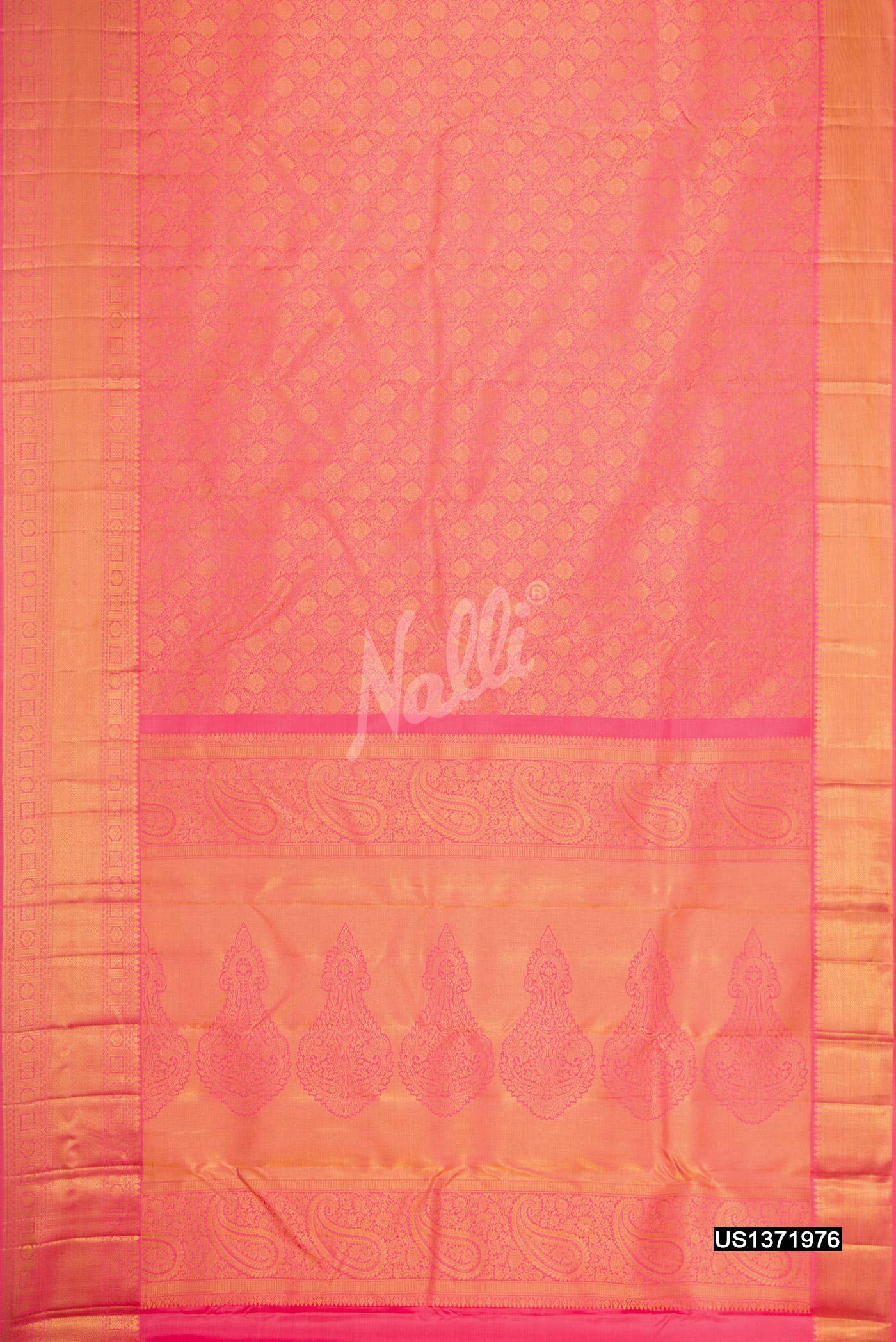 Pink Kanchipuram Silk Saree