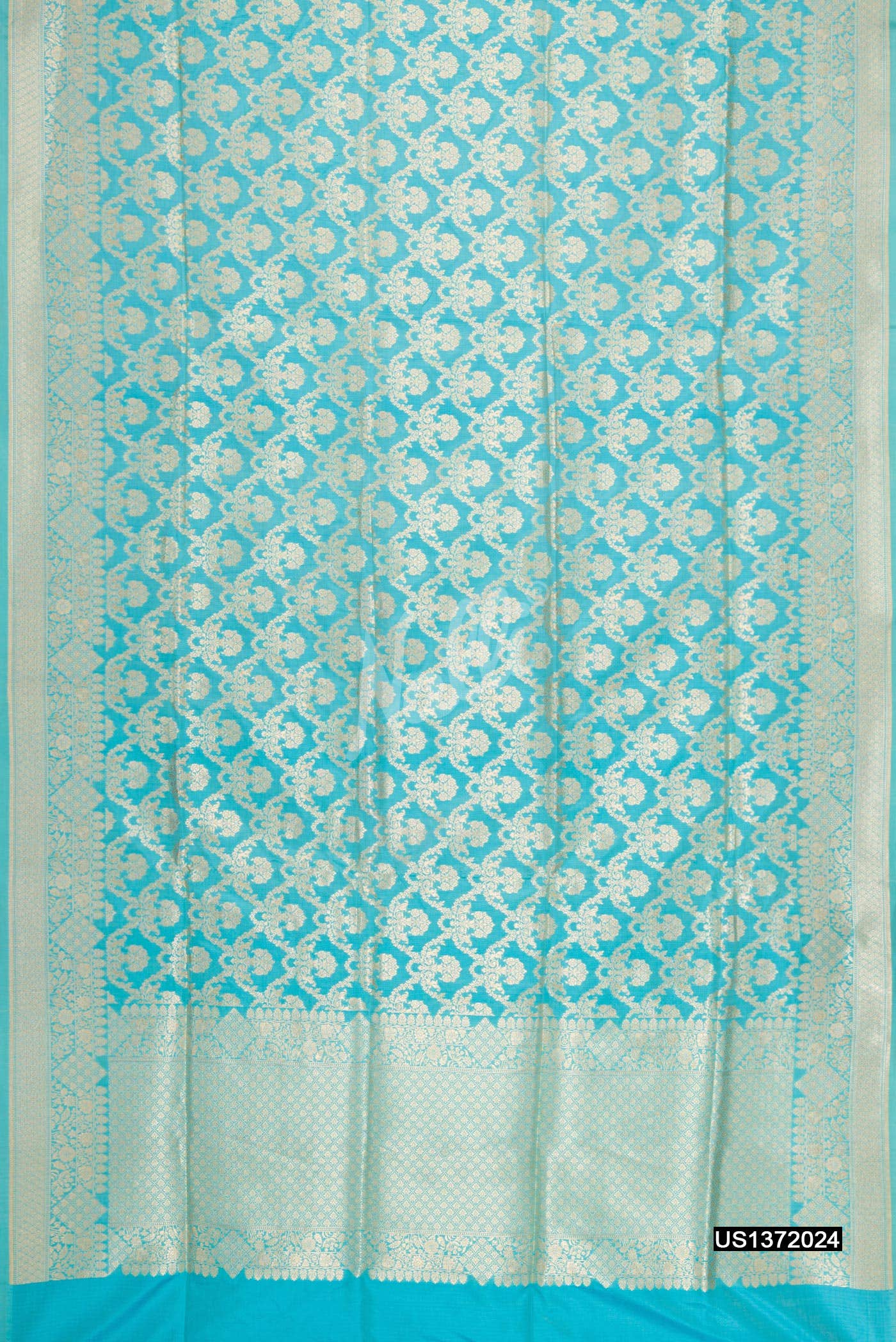 Light Blue Banarasi Silk Saree