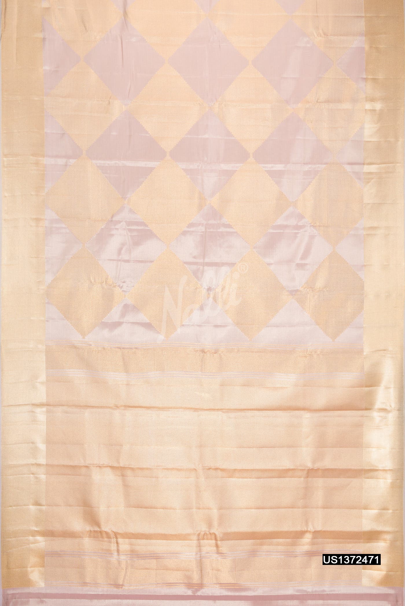 Lilac Kanchipuram Tissue Silk Saree