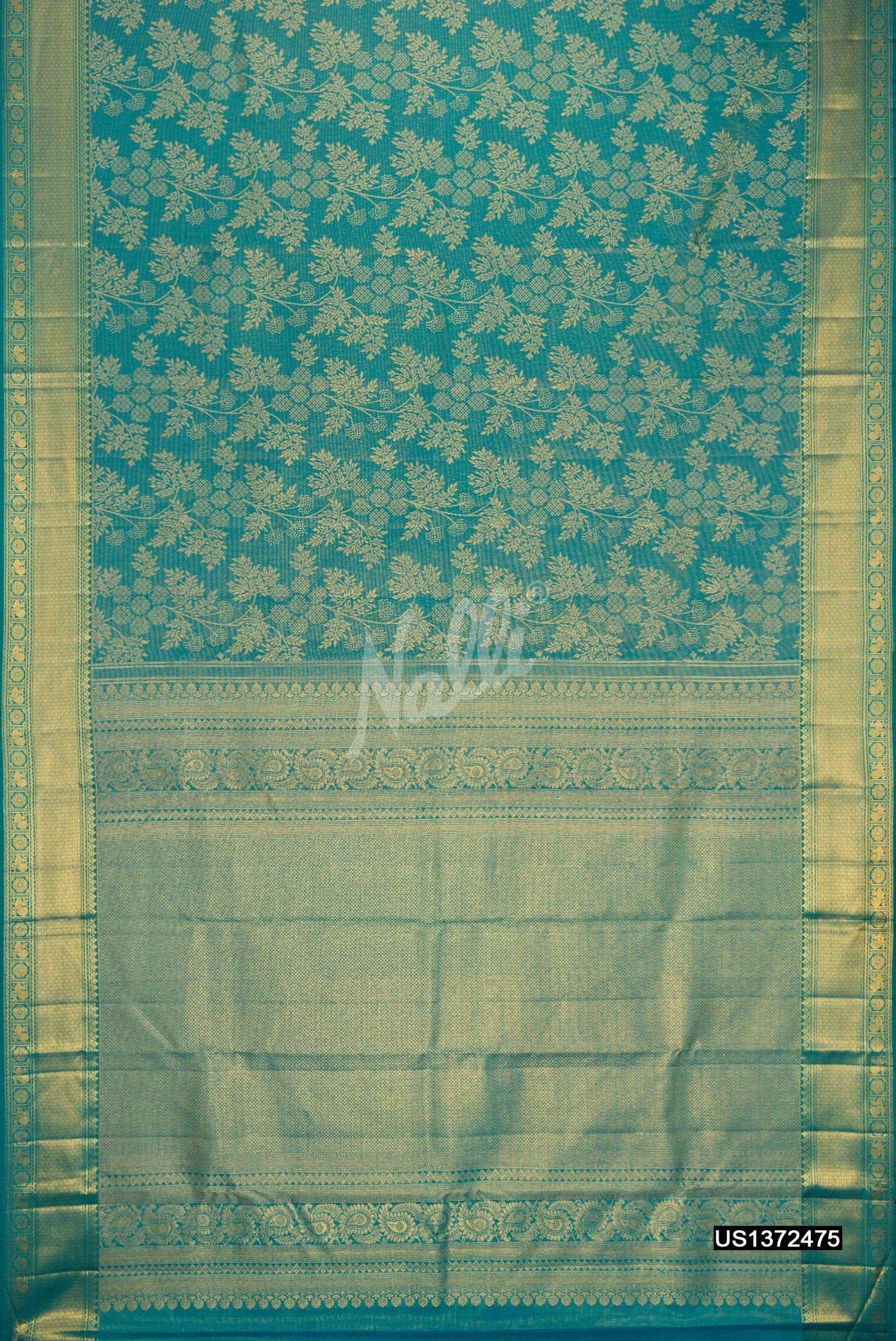 Green Kanchipuram Tissue Silk Saree