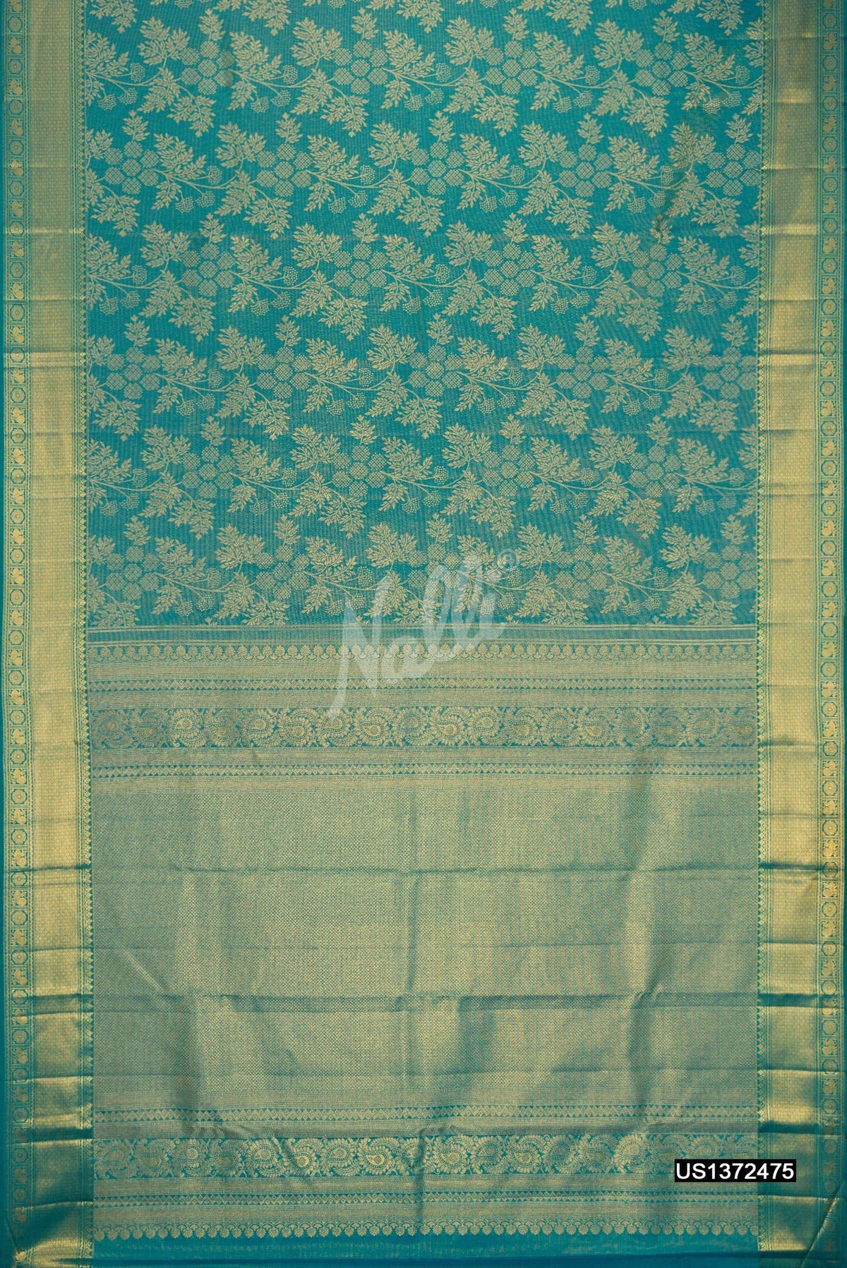 Green Kanchipuram Tissue Silk Saree