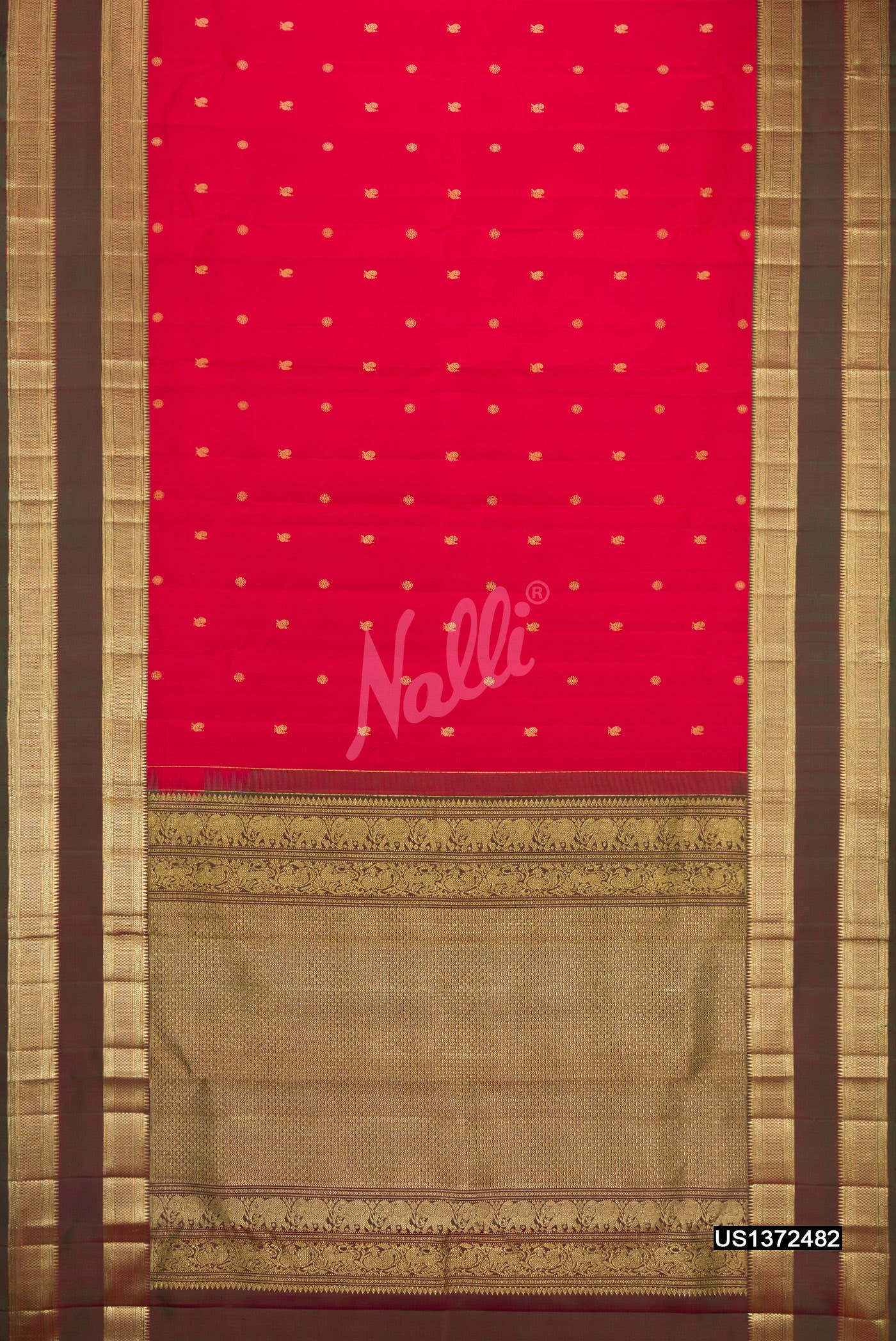 Red Kanchipuram Silk Saree