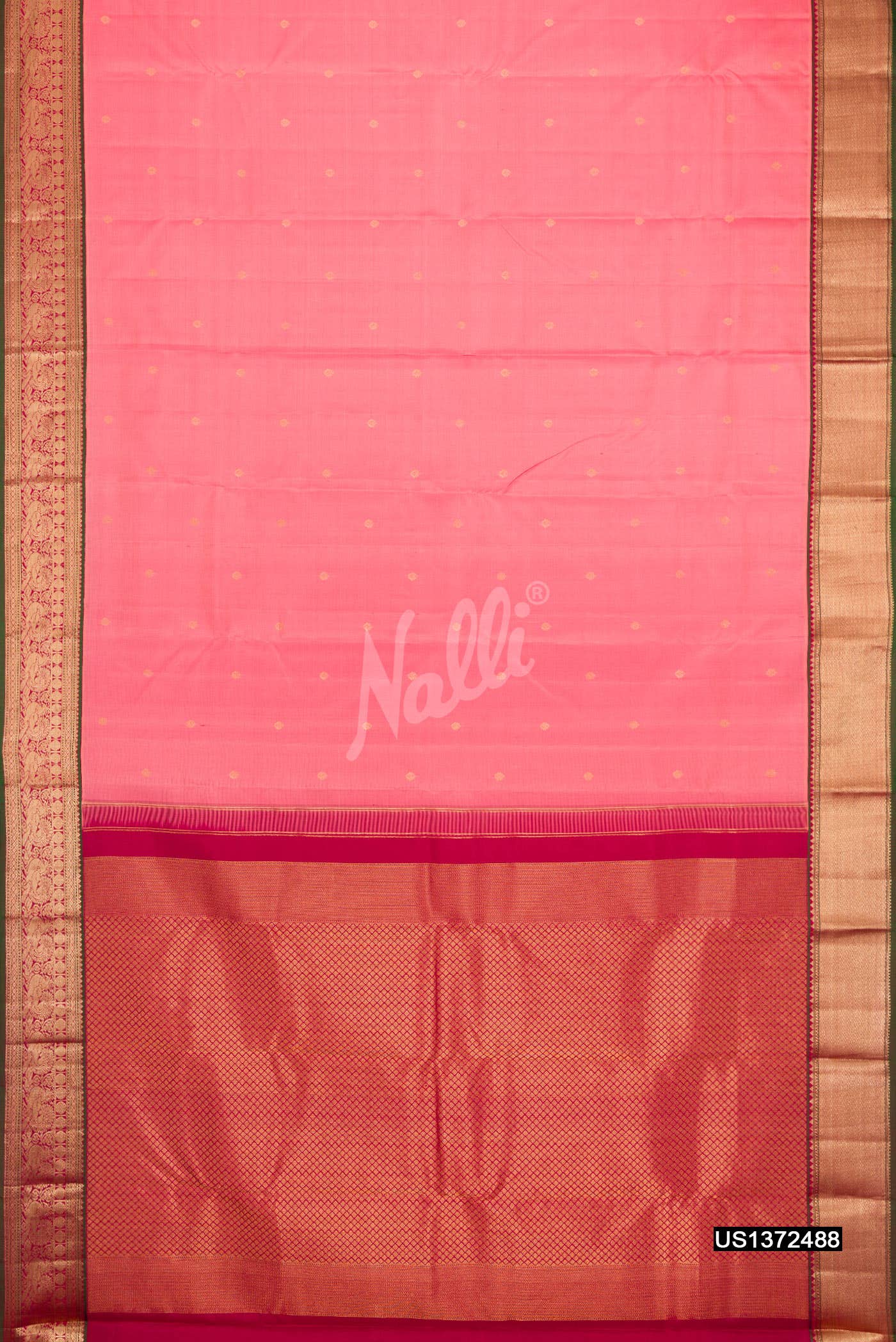 Pink Kanchipuram Silk Saree
