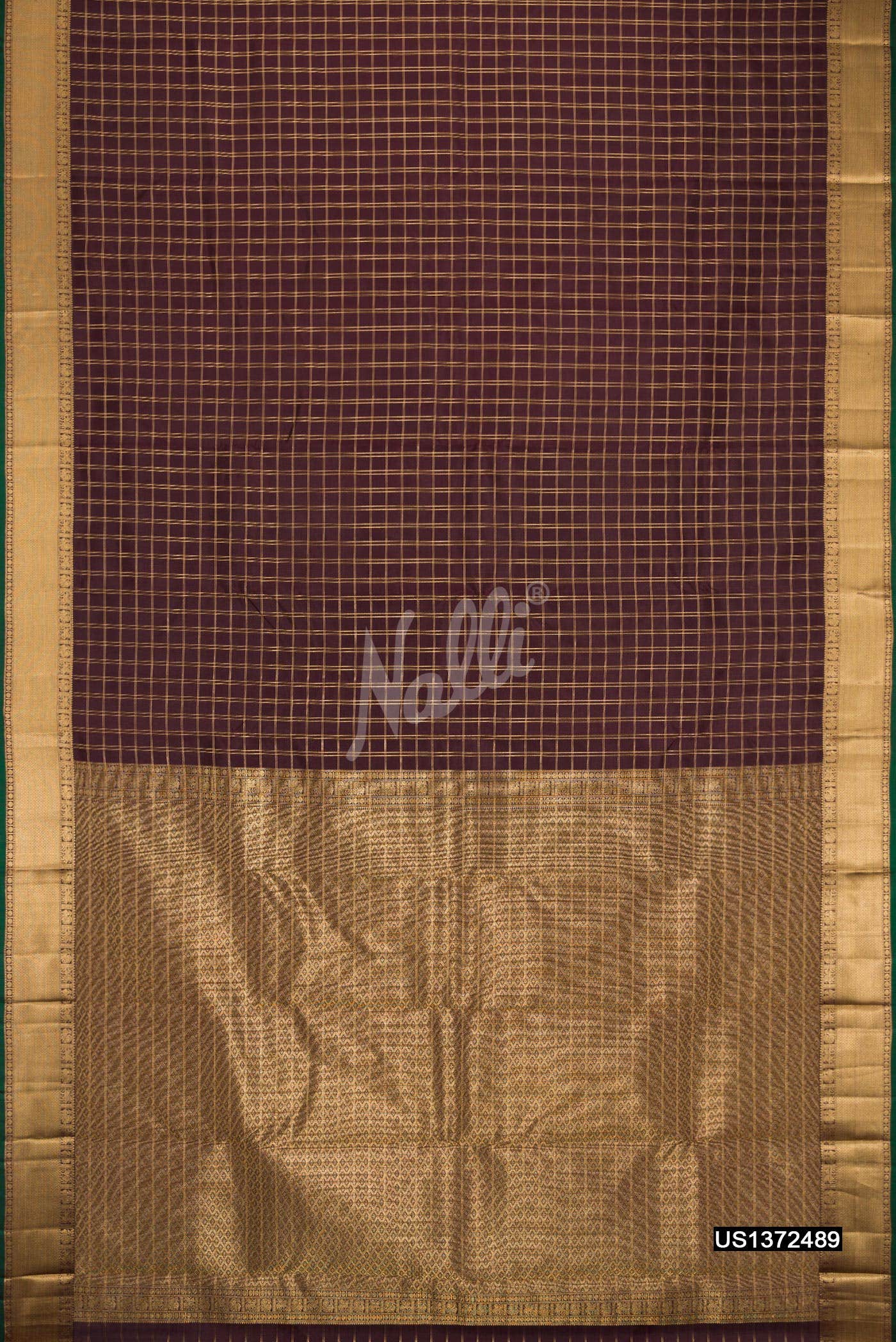 Coffee Brown Kanchipuram Silk Saree