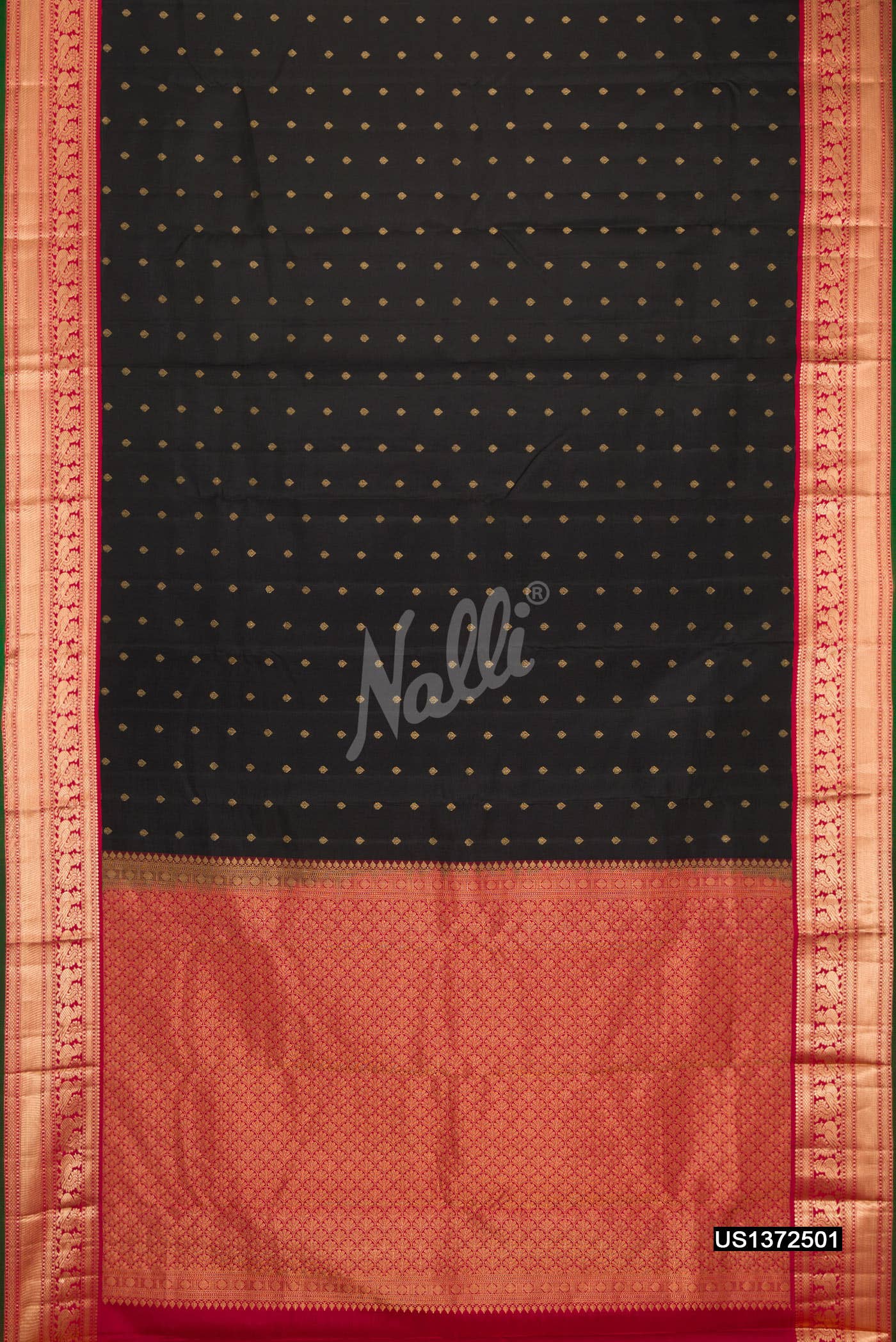 Black Kanchipuram Silk Saree