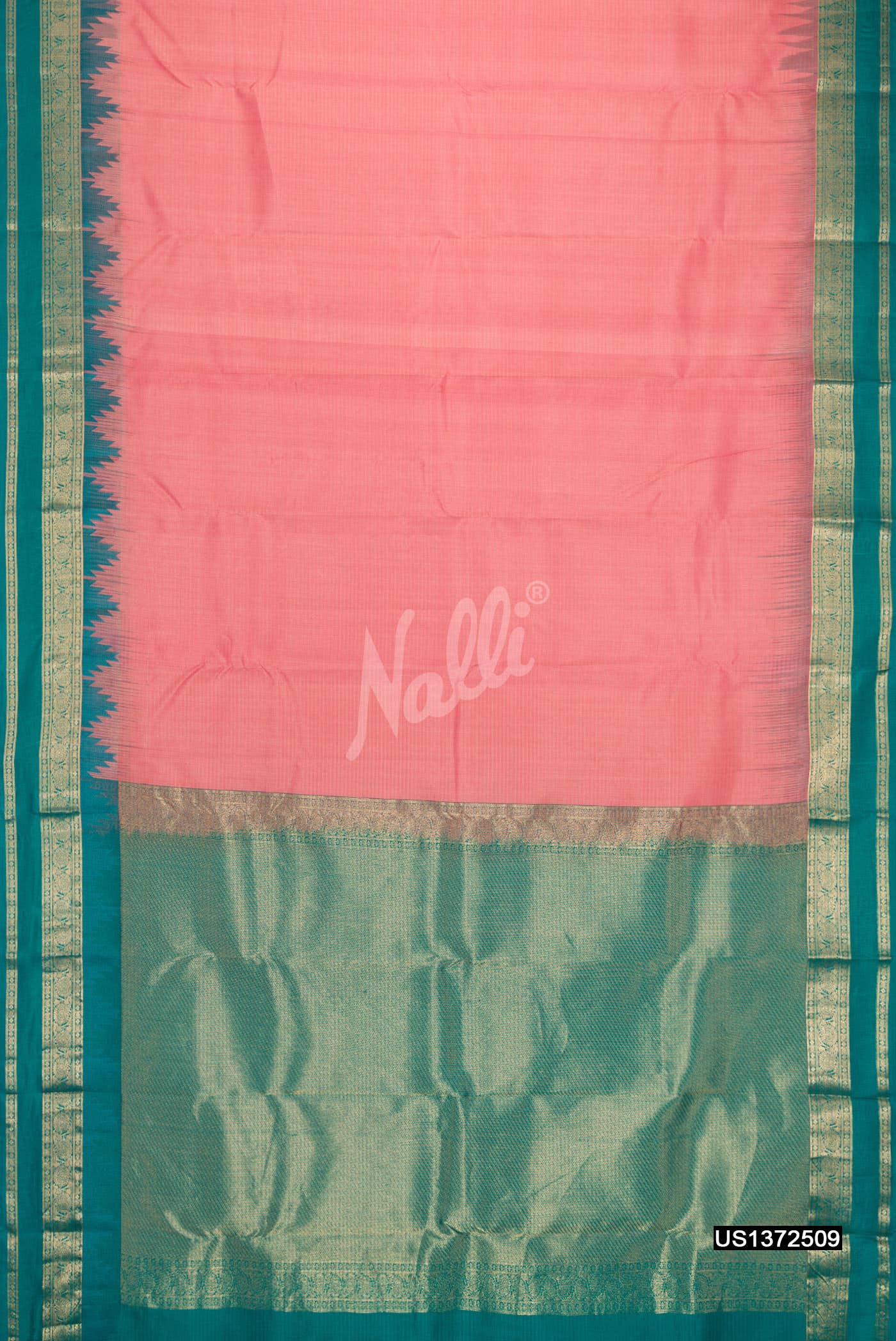Rose Pink Kanchipuram Silk Saree