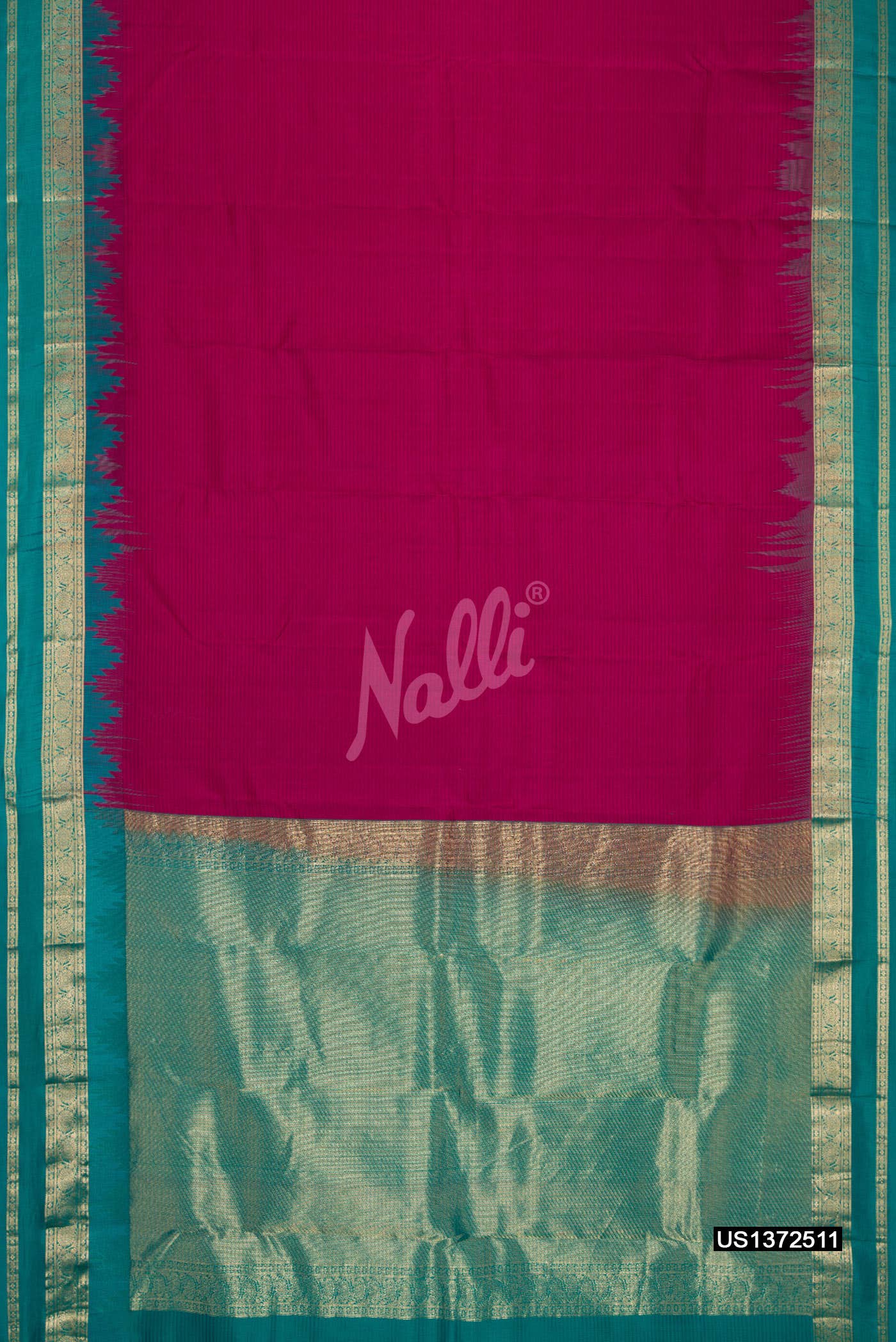 Burgundy Kanchipuram Silk Saree