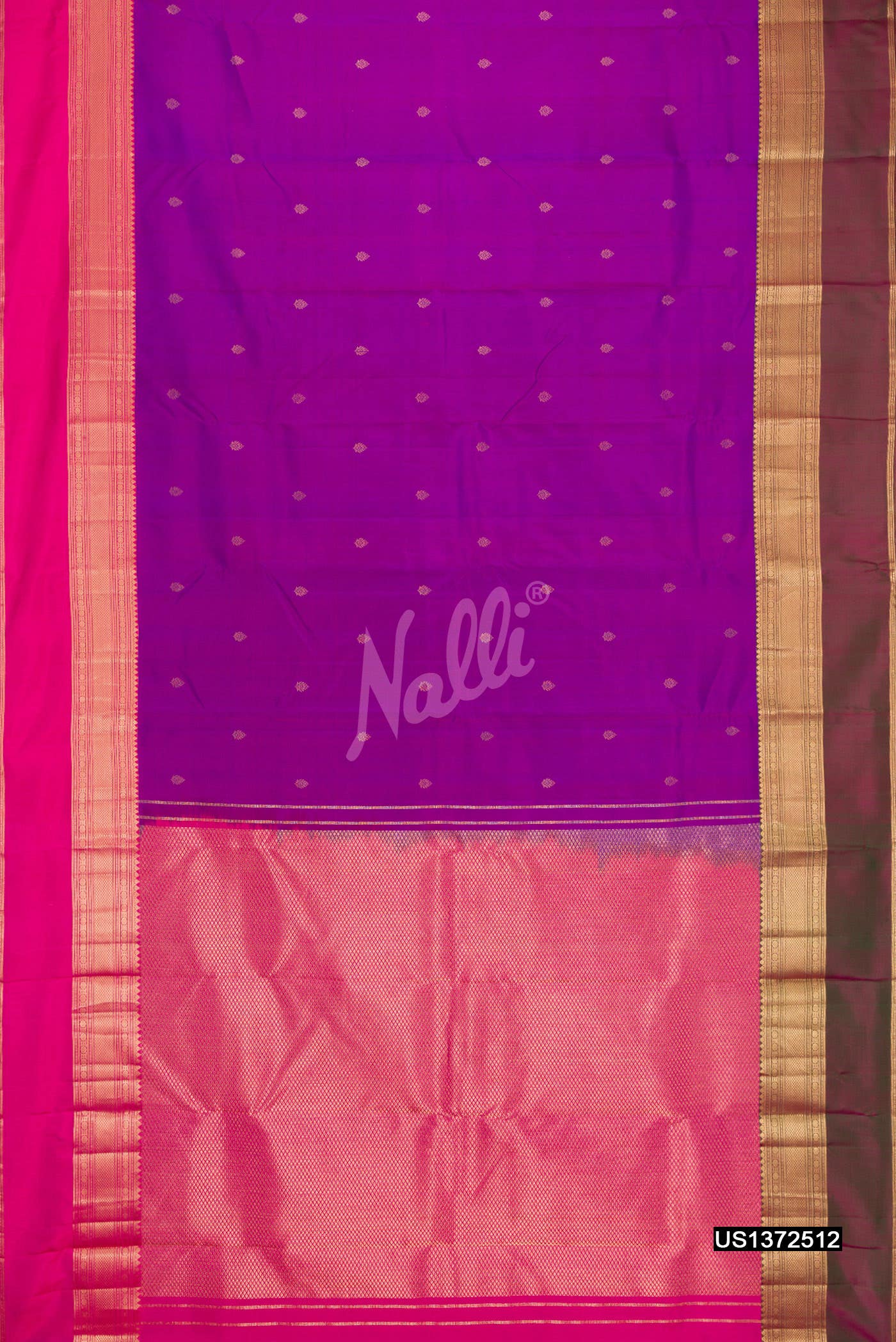 Purple Kanchipuram Silk Saree